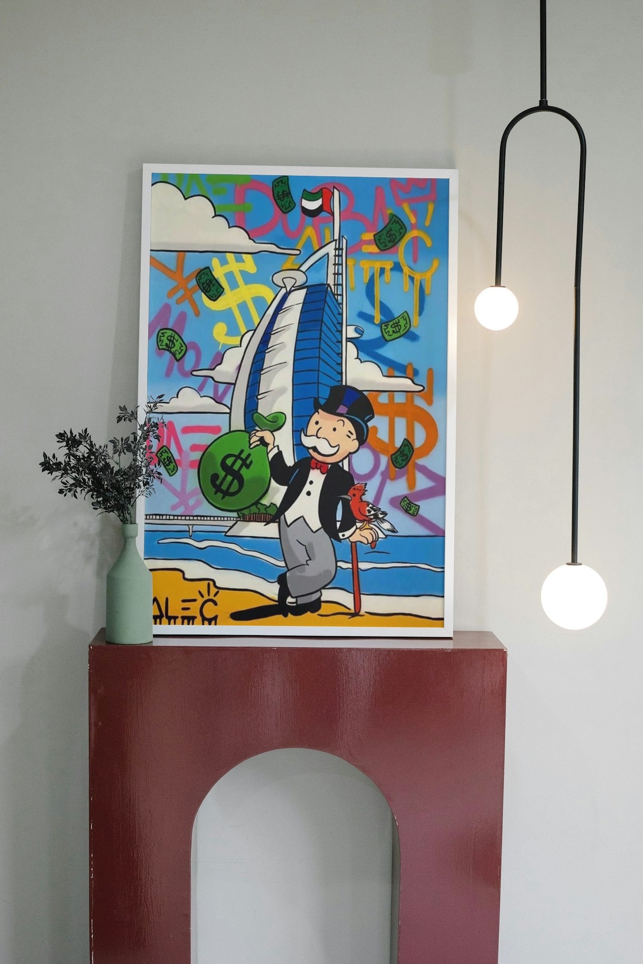 MONOPOLY GRAFFITI CANVAS POSTER