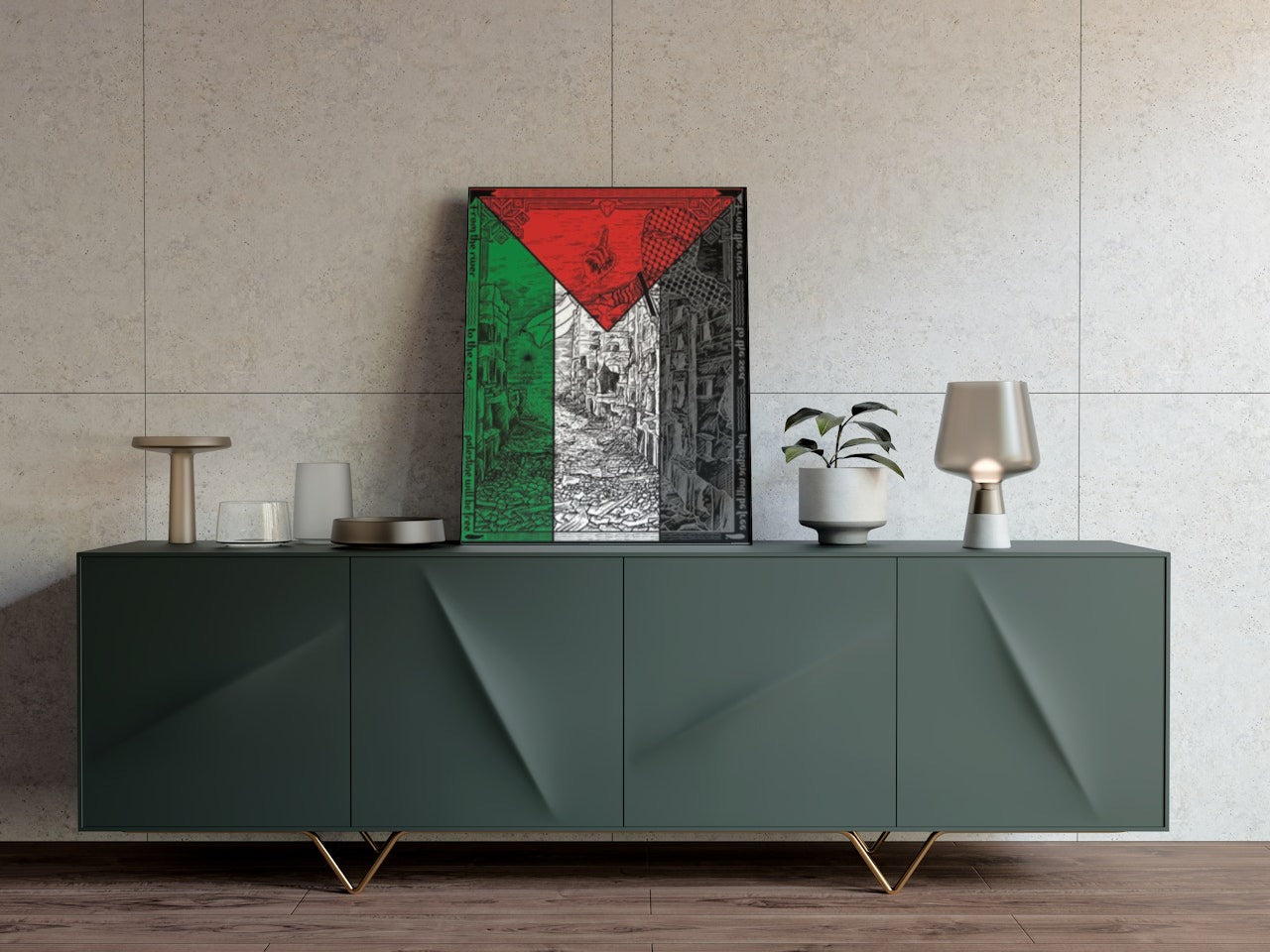 PALESTINE INSPIRED CANVAS POSTER