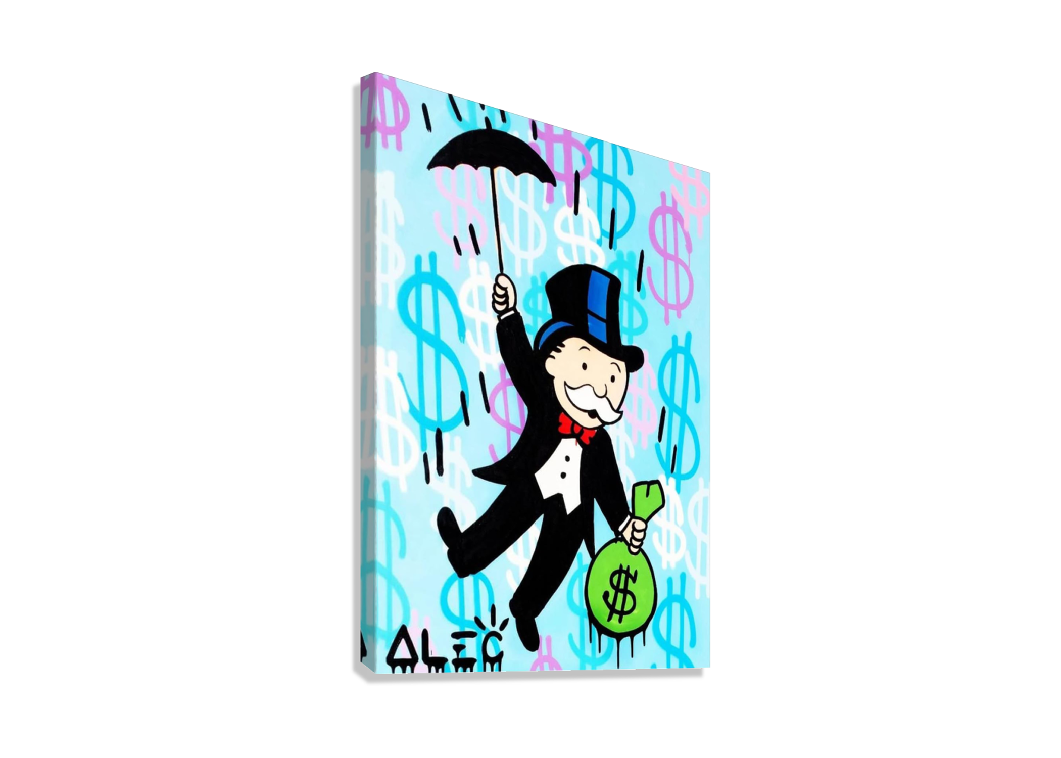 MONOPOLY GRAFFITI CANVAS POSTER