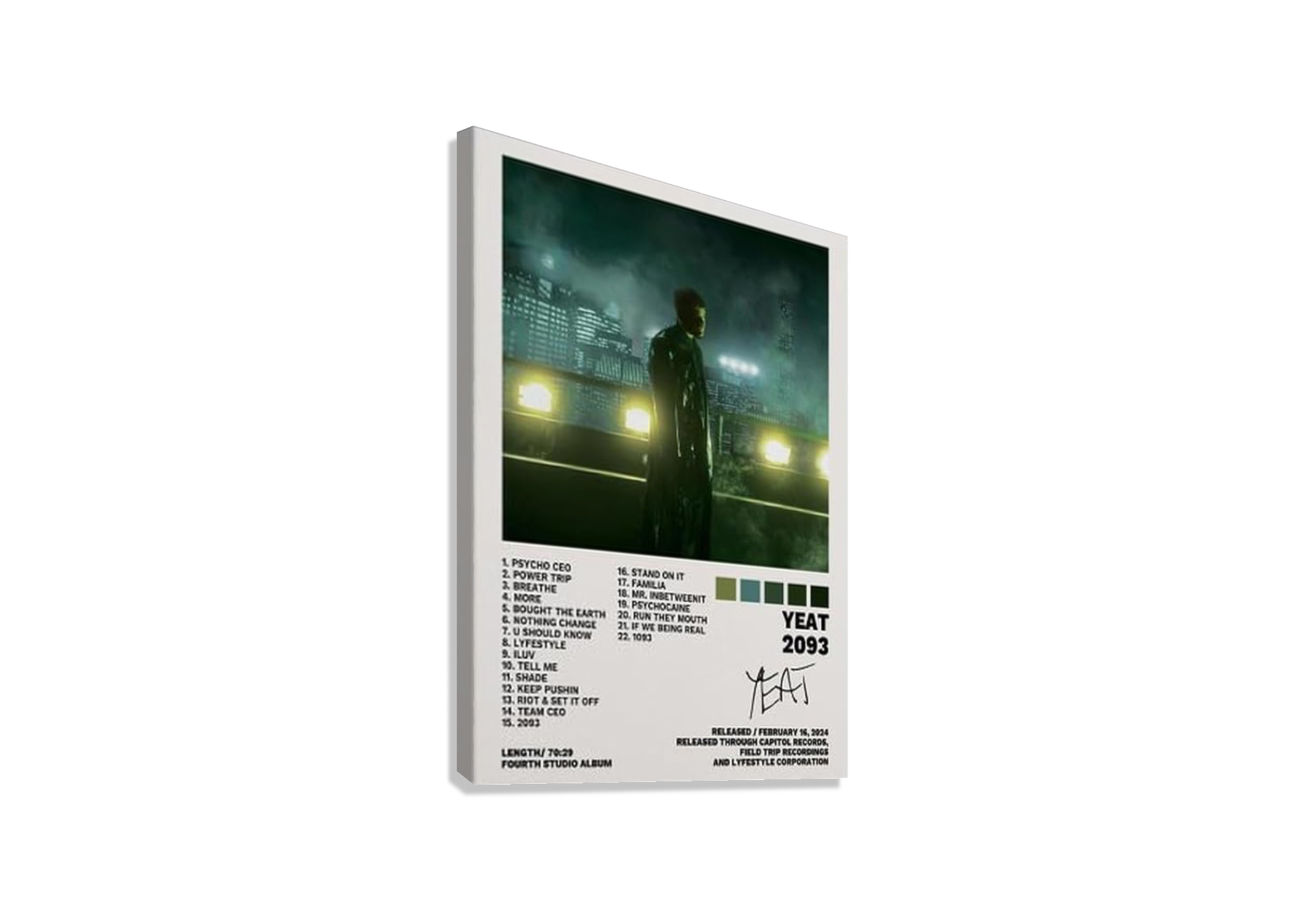 YEAT "2093" CANVAS POSTER