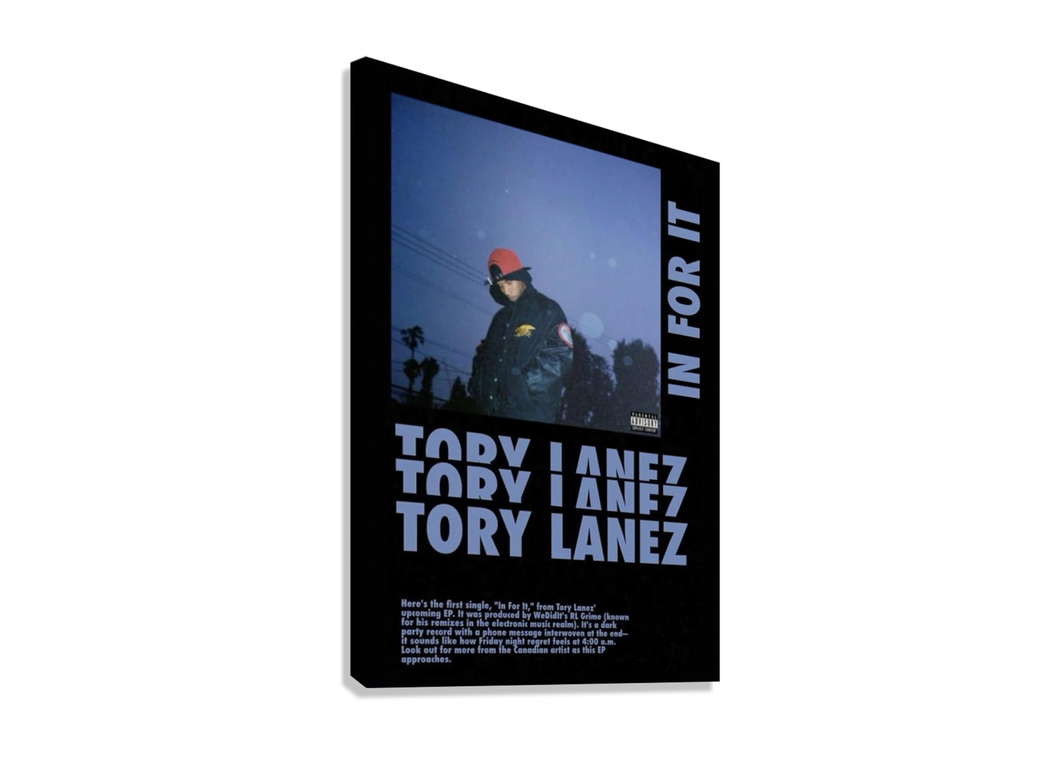 TORY LANEZ CANVAS POSTER