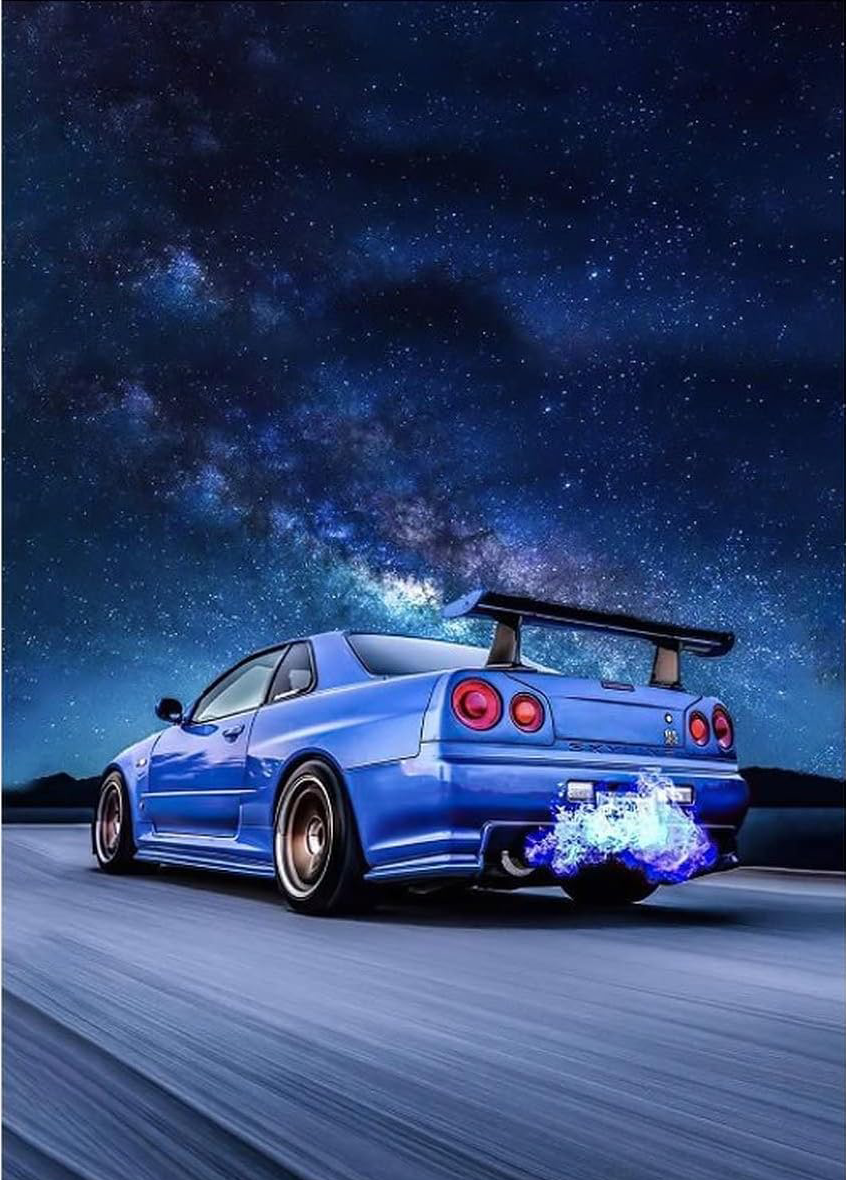 NISSAN GTR CANVAS POSTER