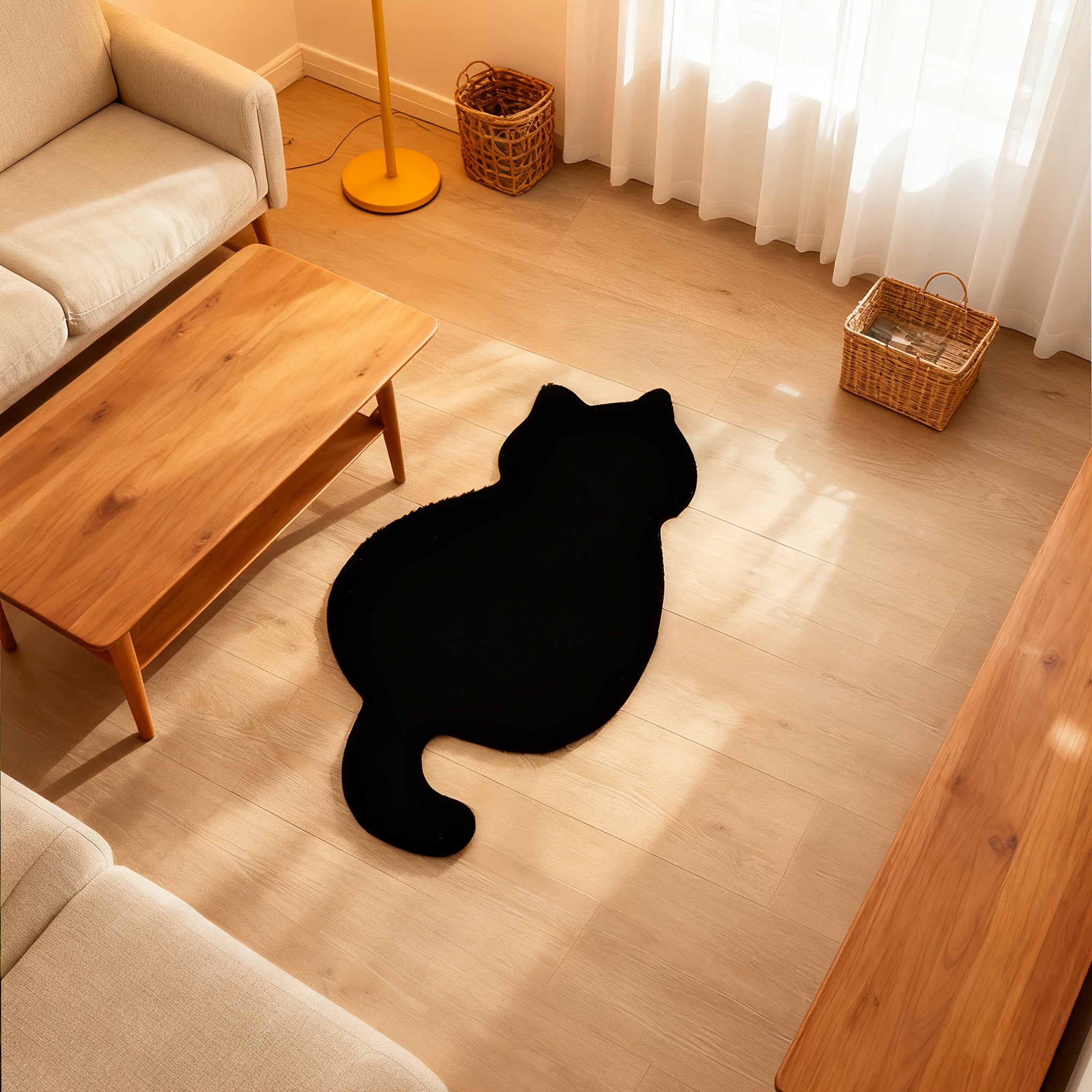 BLACK CAT RUG view 3