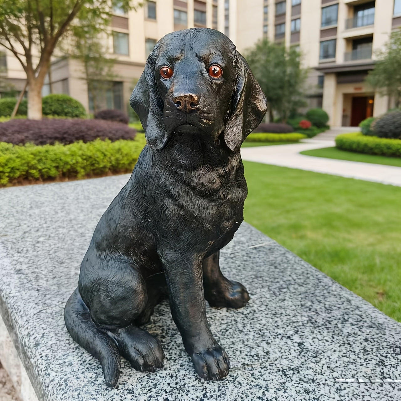 Tnessential Large English Foxhound Statue 3D Decor