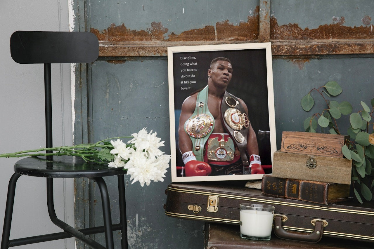 MIKE TYSON MOTIVATIONAL CANVAS POSTER