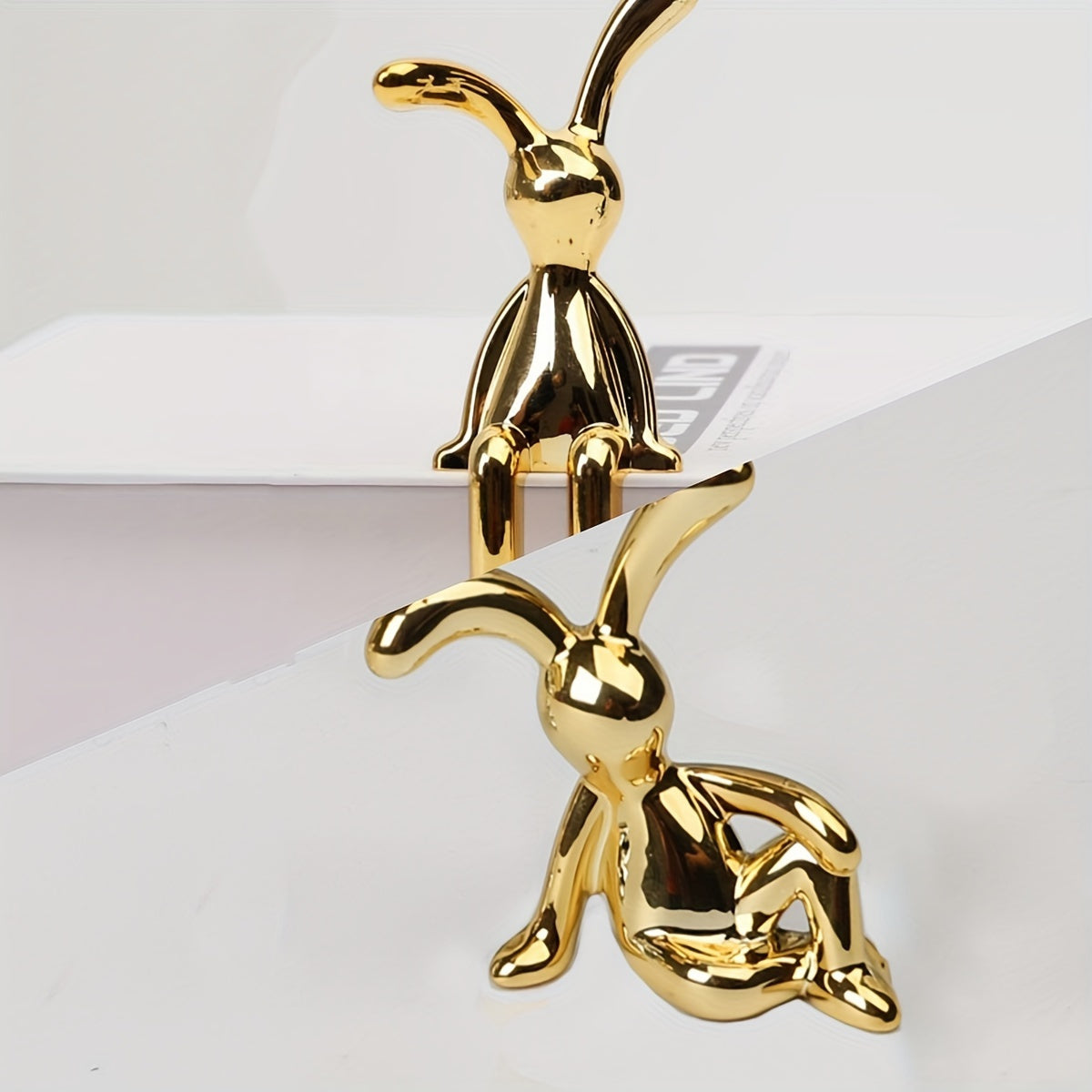 Tnessential Set of Nordic Style Creative Rabbit Ornaments 3D Decor