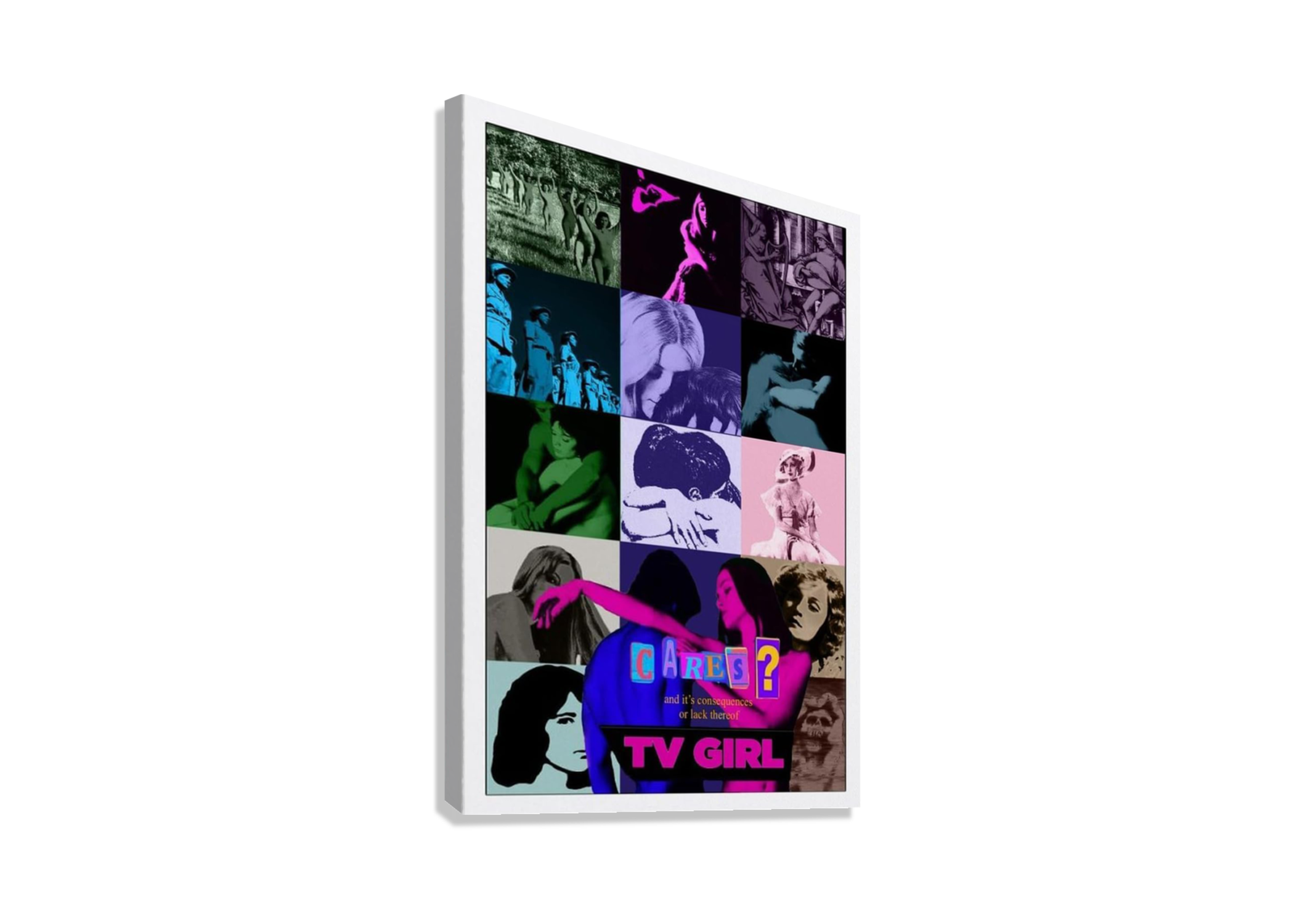 TV GIRL COLLAGE CANVAS POSTER