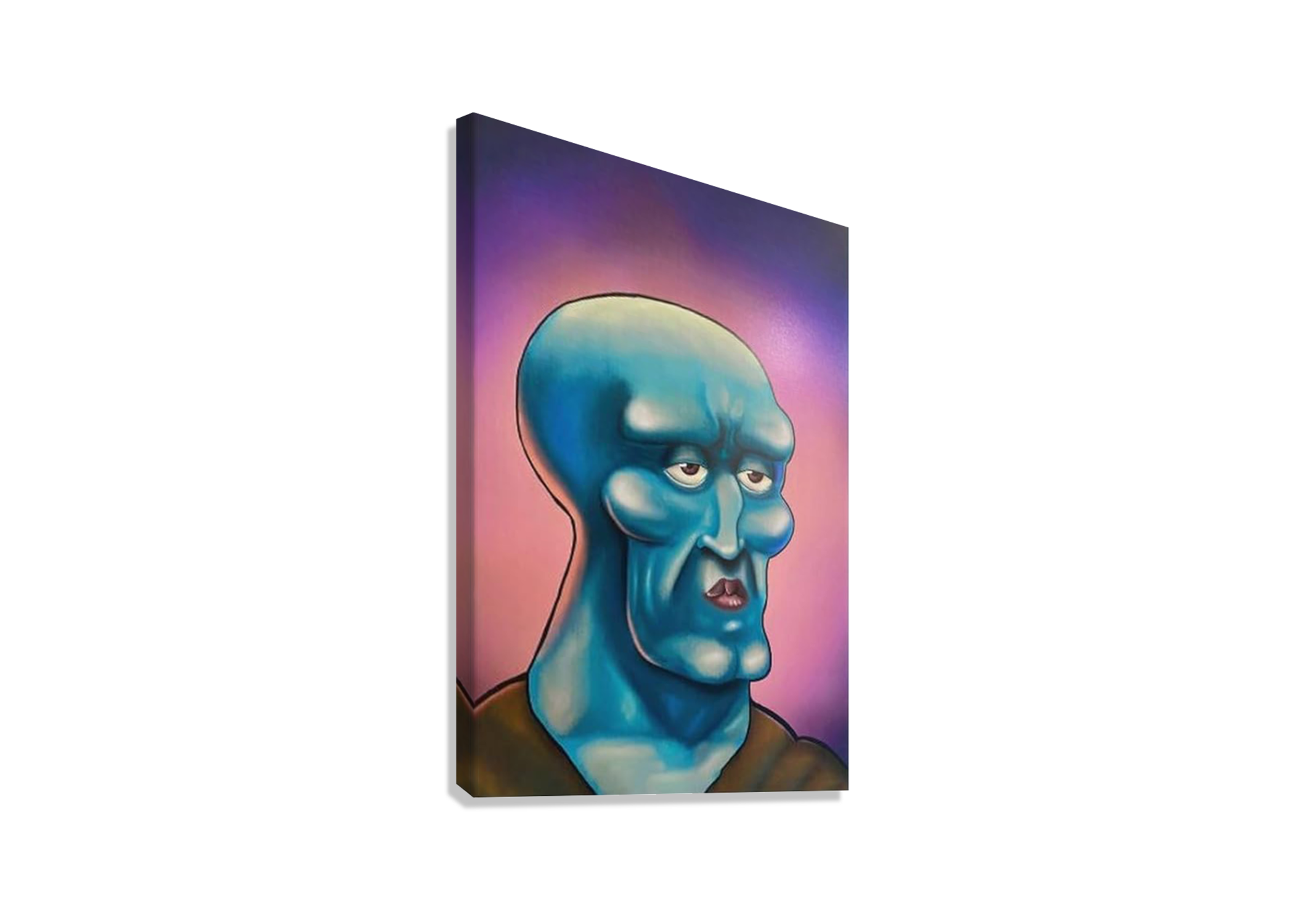 HANDSOME SQUIDWARD CANVAS POSTER