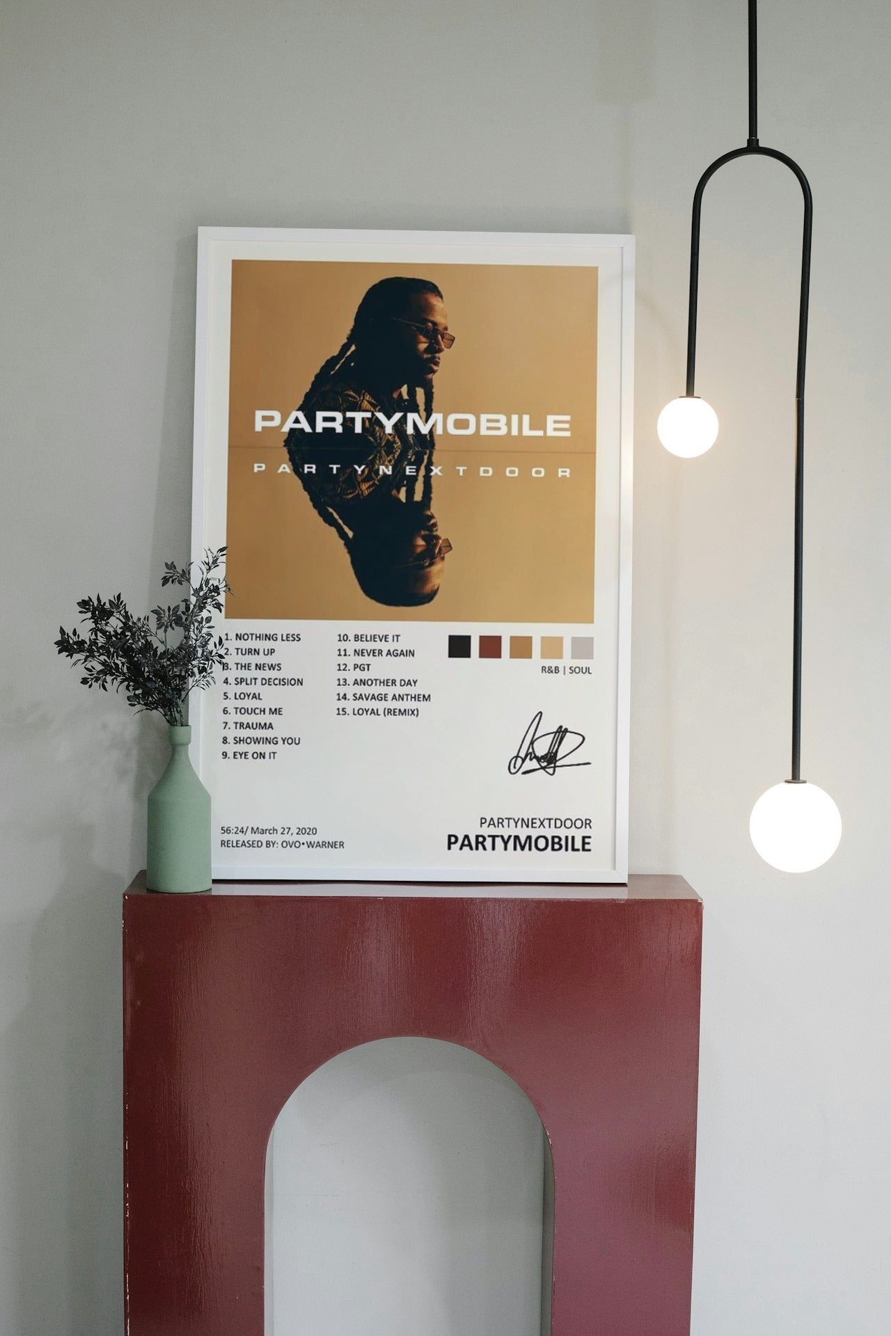 PARTY NEXT DOOR "PARTYMOBILE" CANVAS POSTER