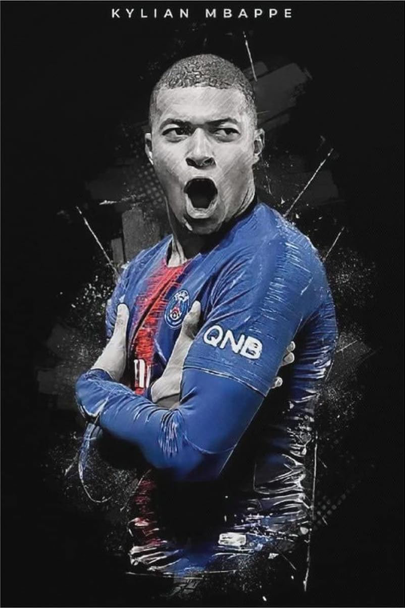 MBAPPE FOOTBALL CANVAS POSTER