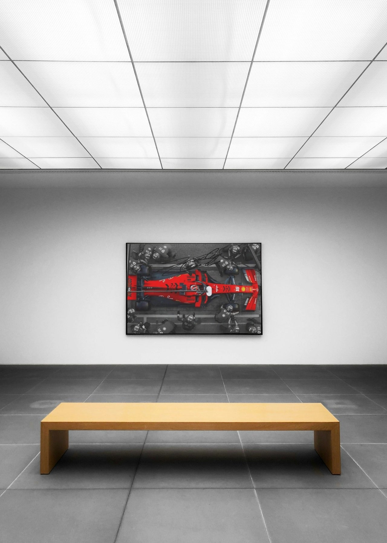 FERRARI F1 CANVAS POSTER