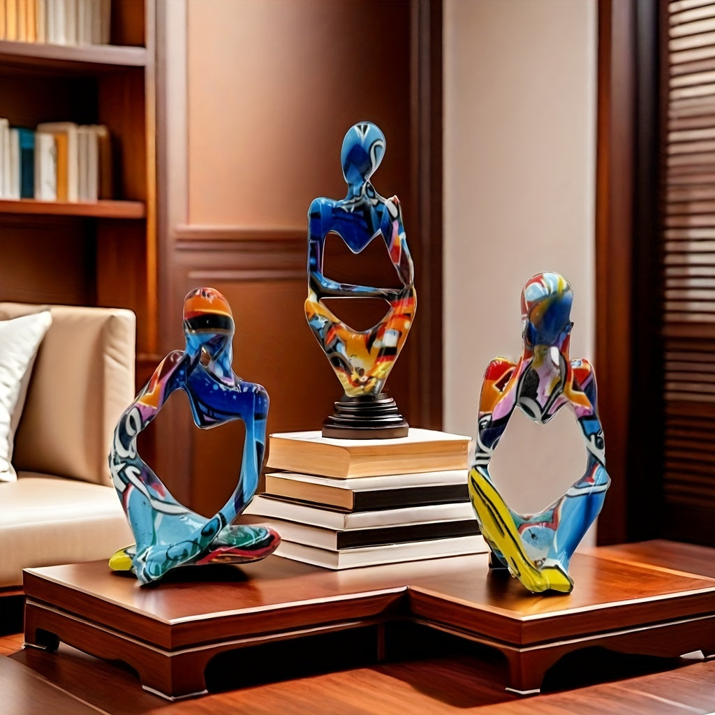 Tnessential Statue of an Abstract Thinker 3D Decor