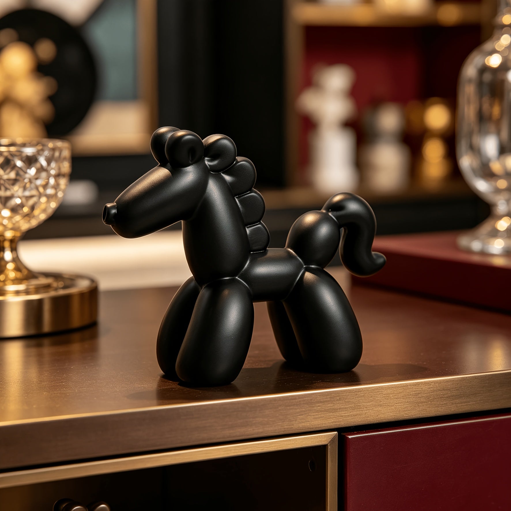 Tnessential Balloon Horse Resin Sculpture for Office 3D Decor