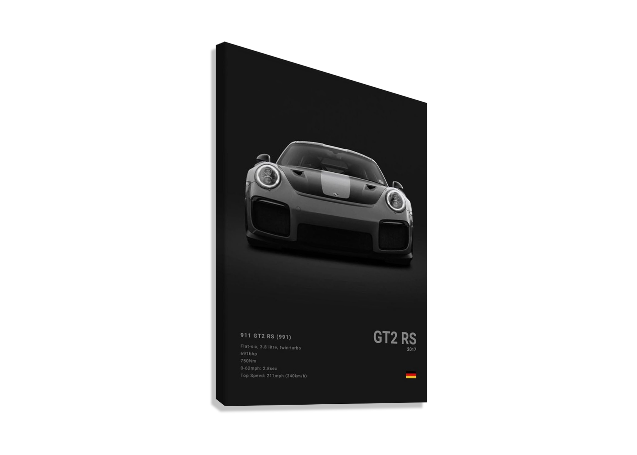 PORCHE GT2 RS CANVAS POSTER