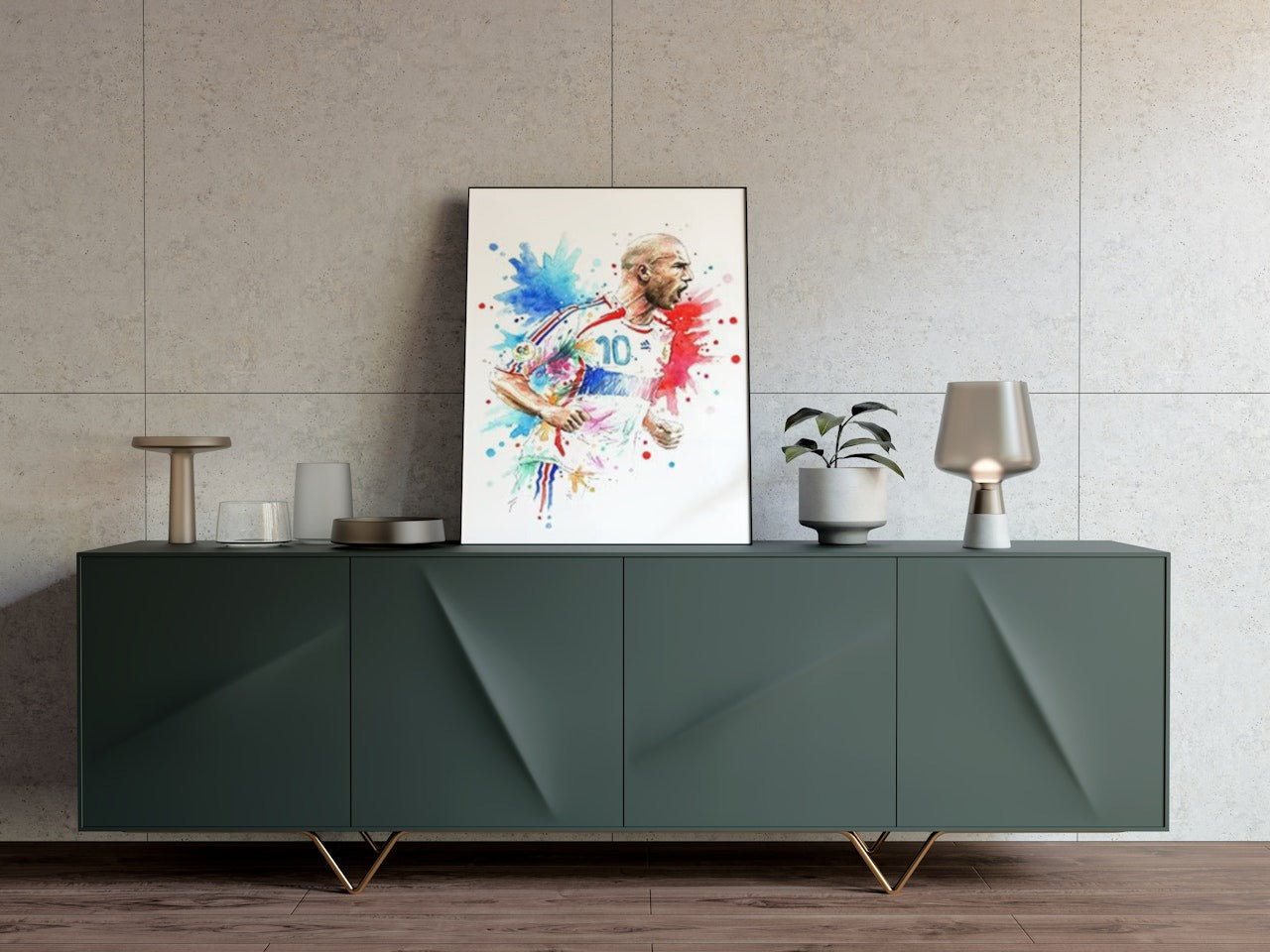 ZIDANE CANVAS POSTER