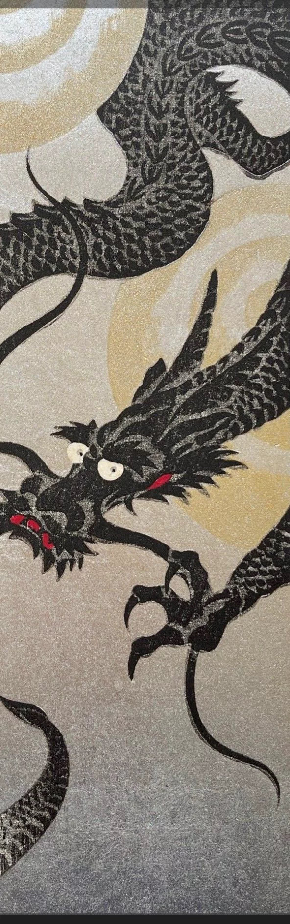 ANCIENT ASIAN DRAGON WALL CANVAS POSTER