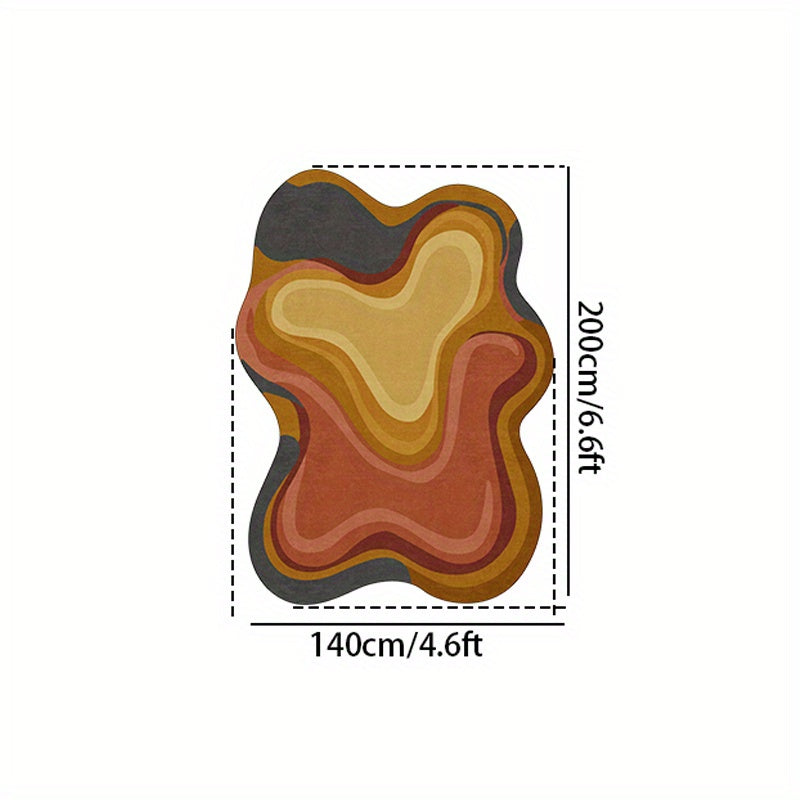 BROWN IRREGULAR RUG view 4