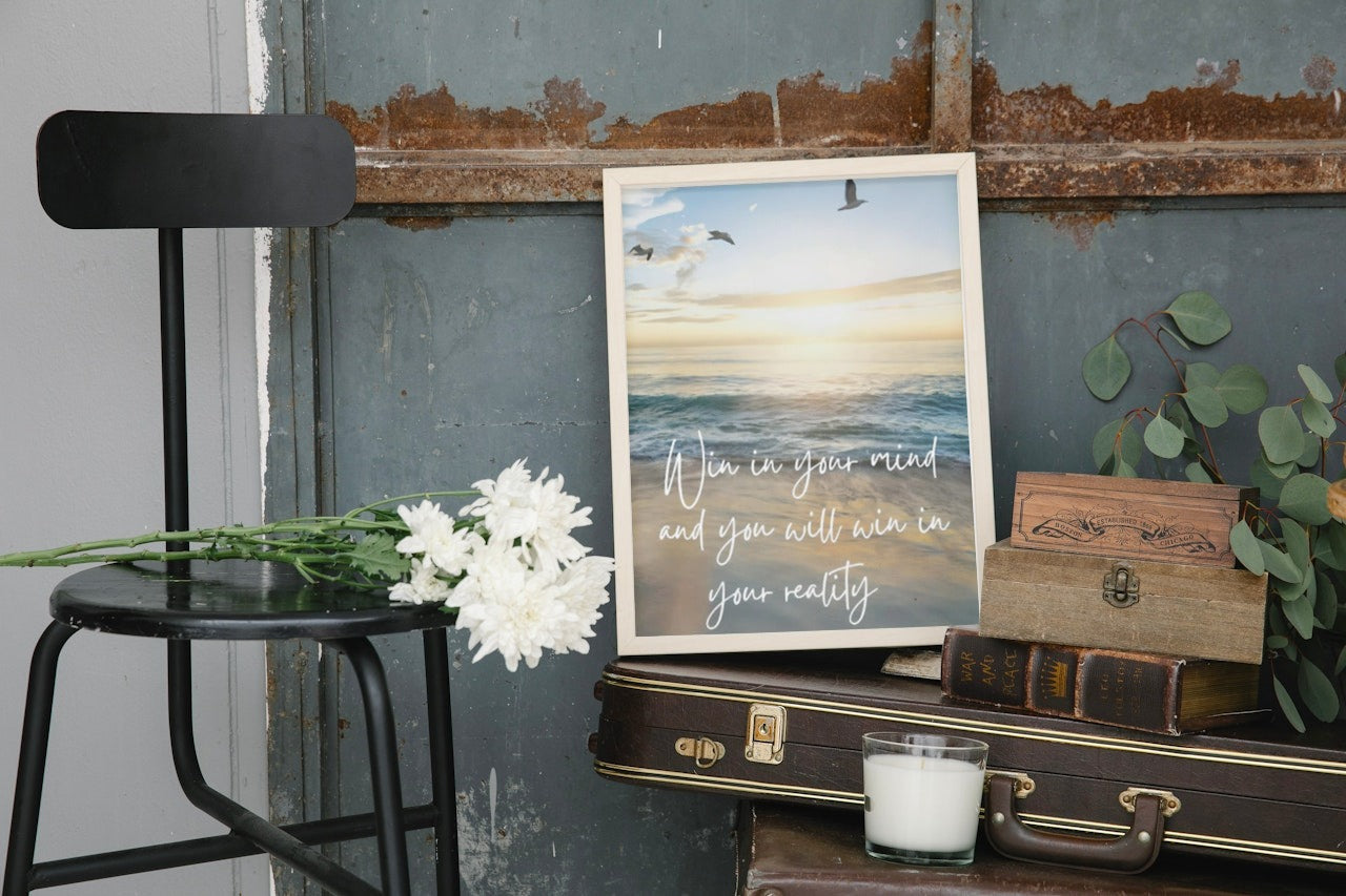 MOTIVATIONAL CANVAS POSTER WIN IN YOUR MIND