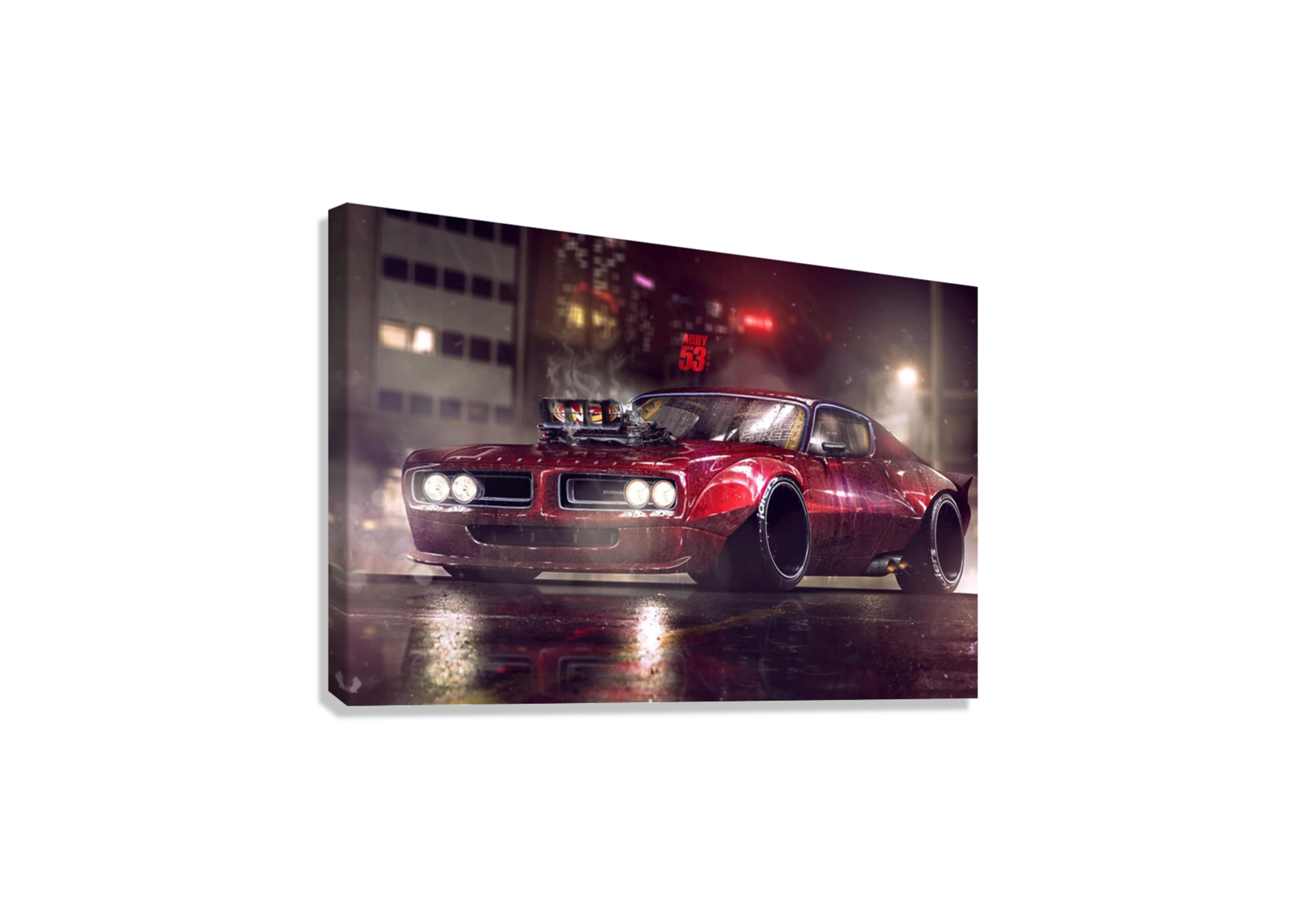 MUSCLE CAR CANVAS POSTER
