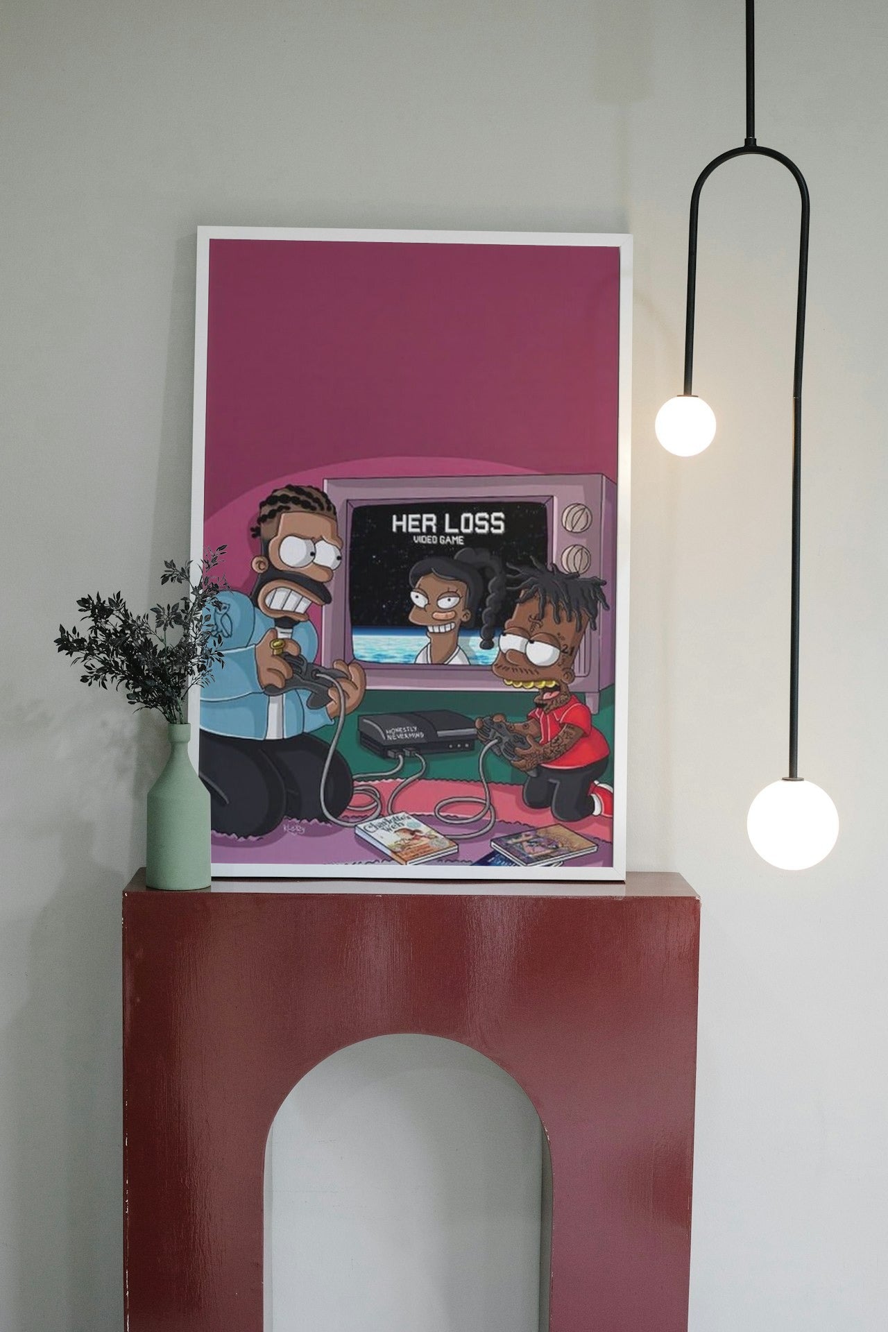 21 SAVAGE X SIMPSONS CANVAS POSTER