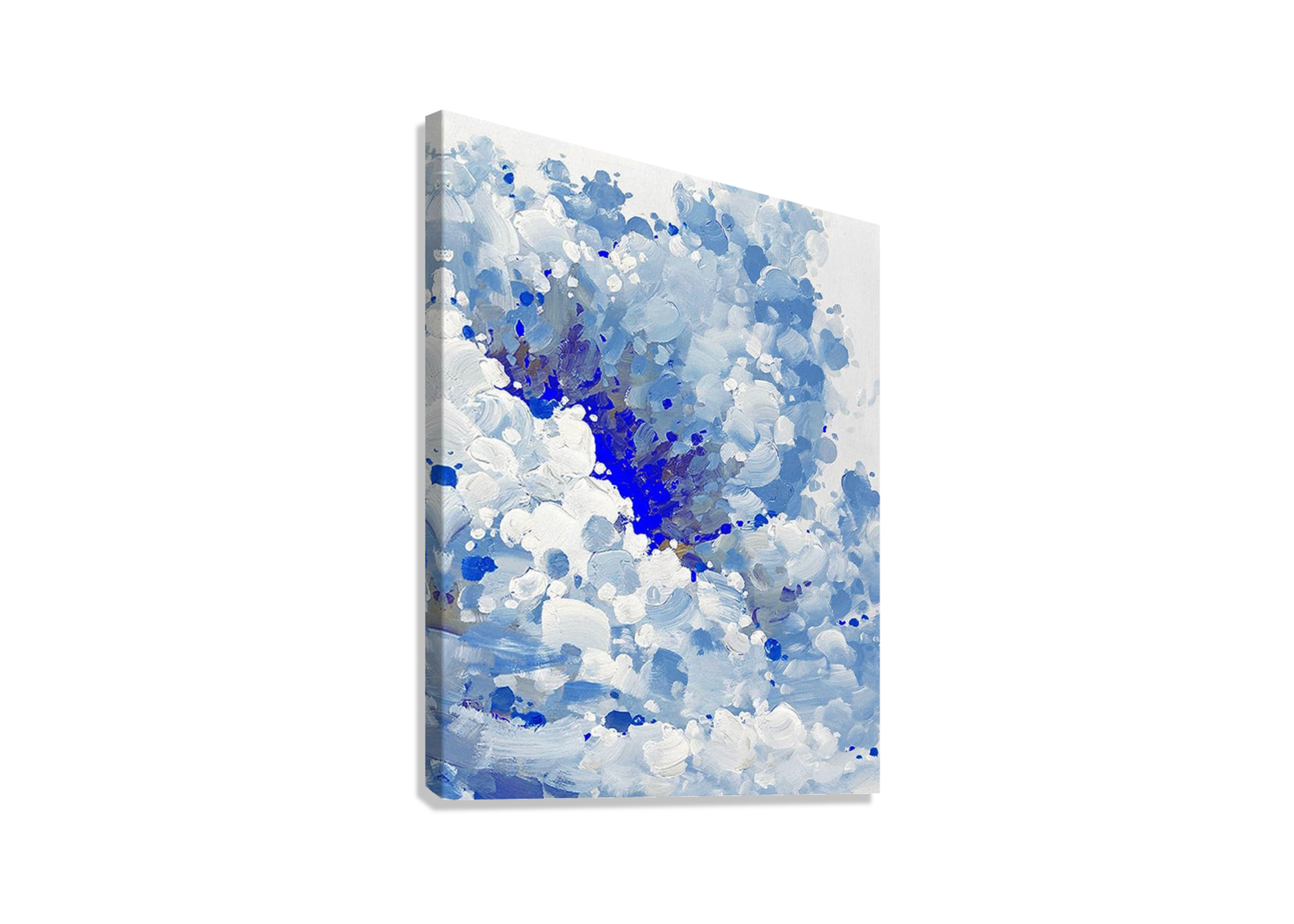 ABSTRACT BLUE CANVAS POSTER