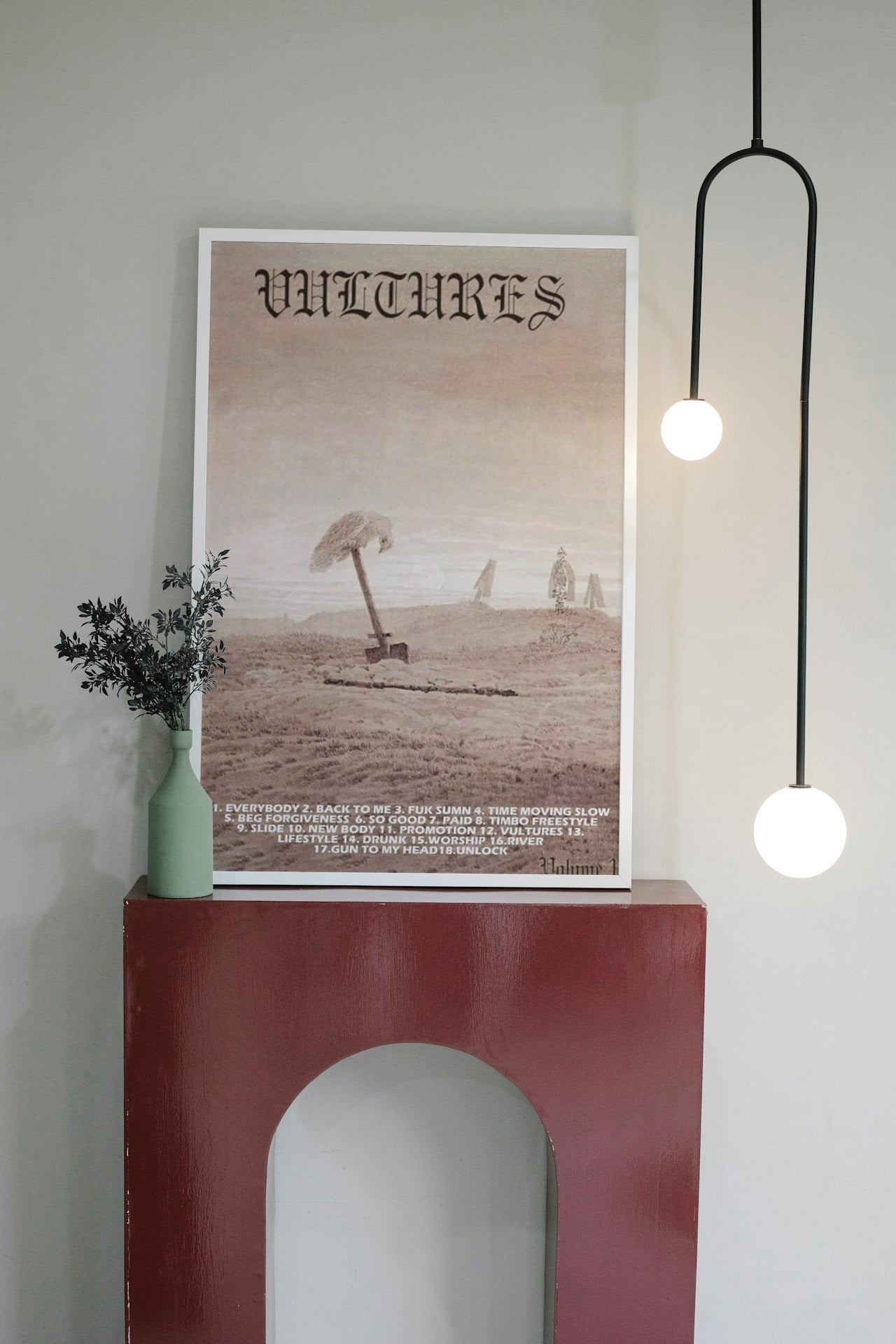 KANYE " VULTURE " CANVAS POSTER