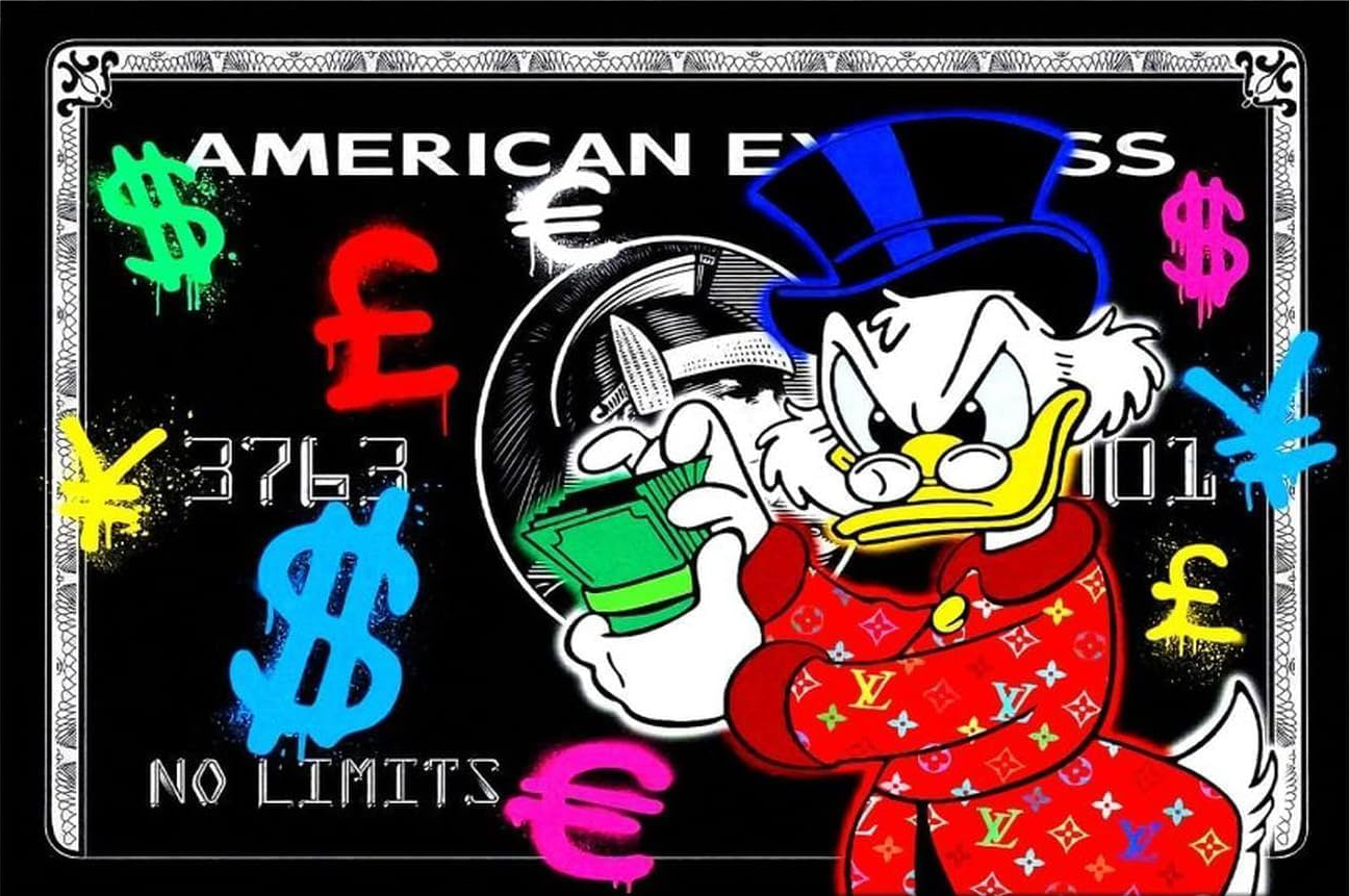 DUCK X AMERICAN EXPRESS CANVAS POSTER
