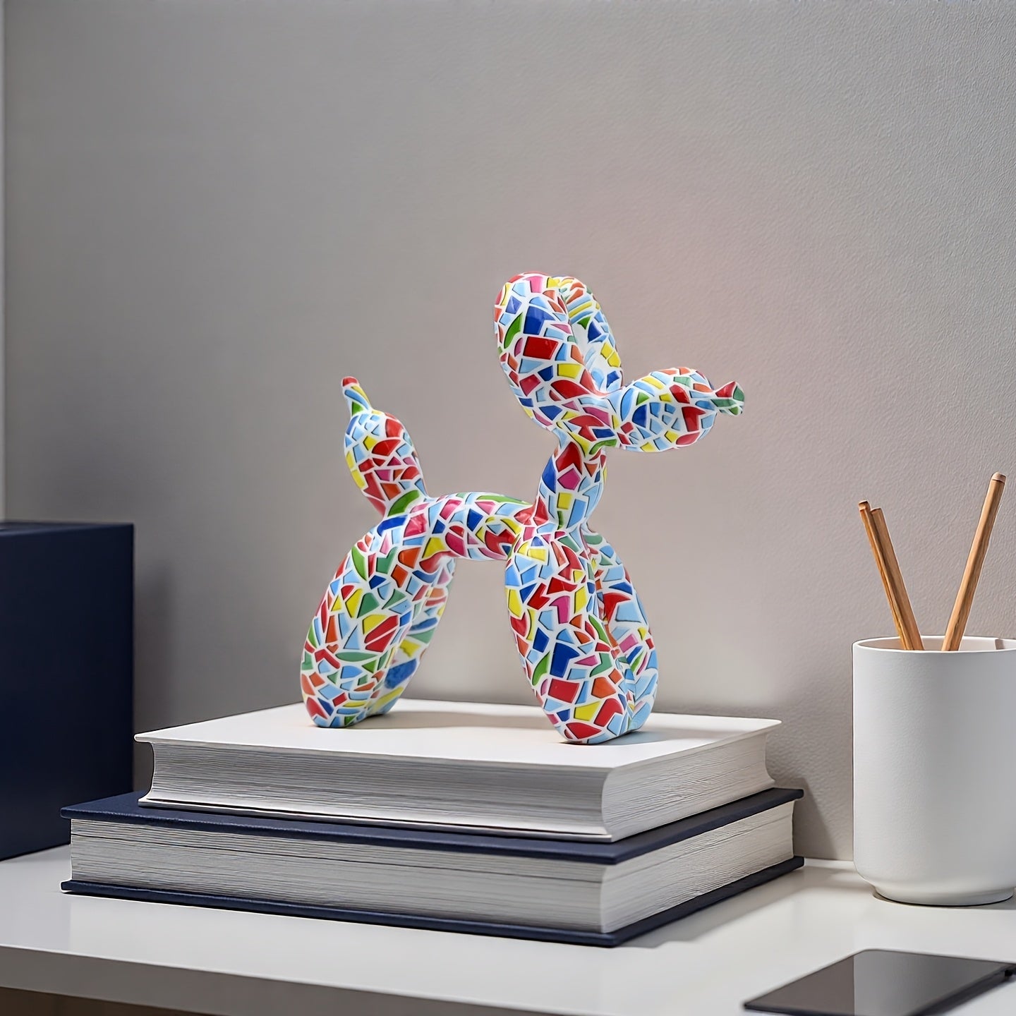 Tnessential Collectible Figurines 15.49cm Medium Colorful Mosaic Resin 3D Decor