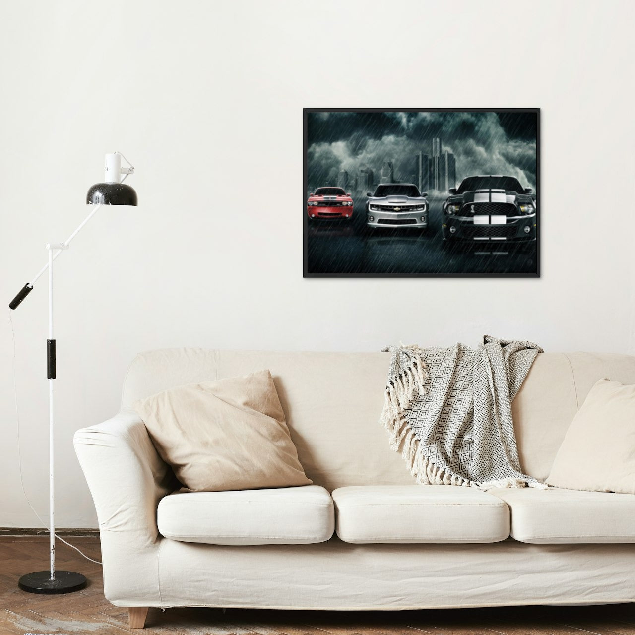 AESTHETIC AMERICAN MUSCLE CAR CANVAS POSTER