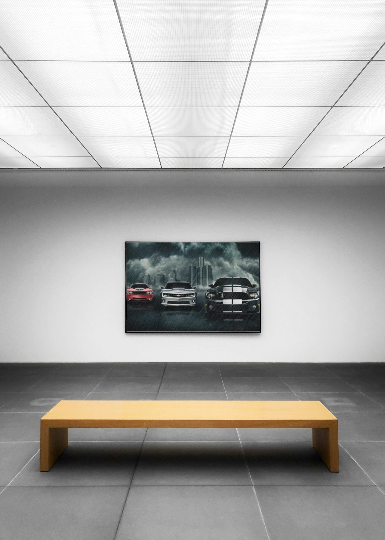 AESTHETIC AMERICAN MUSCLE CAR CANVAS POSTER