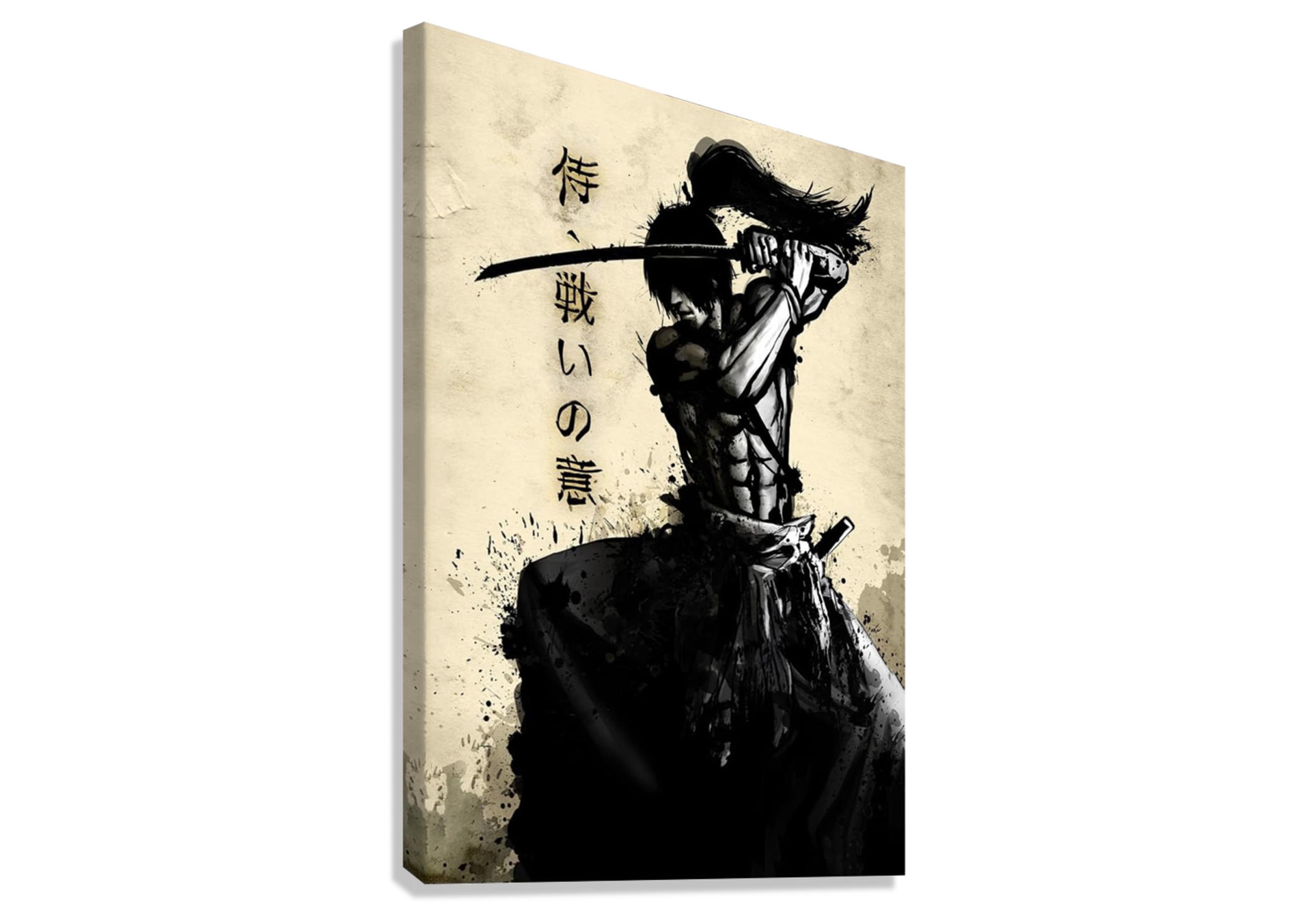 JAPANESE SAMURAI CANVAS POSTER