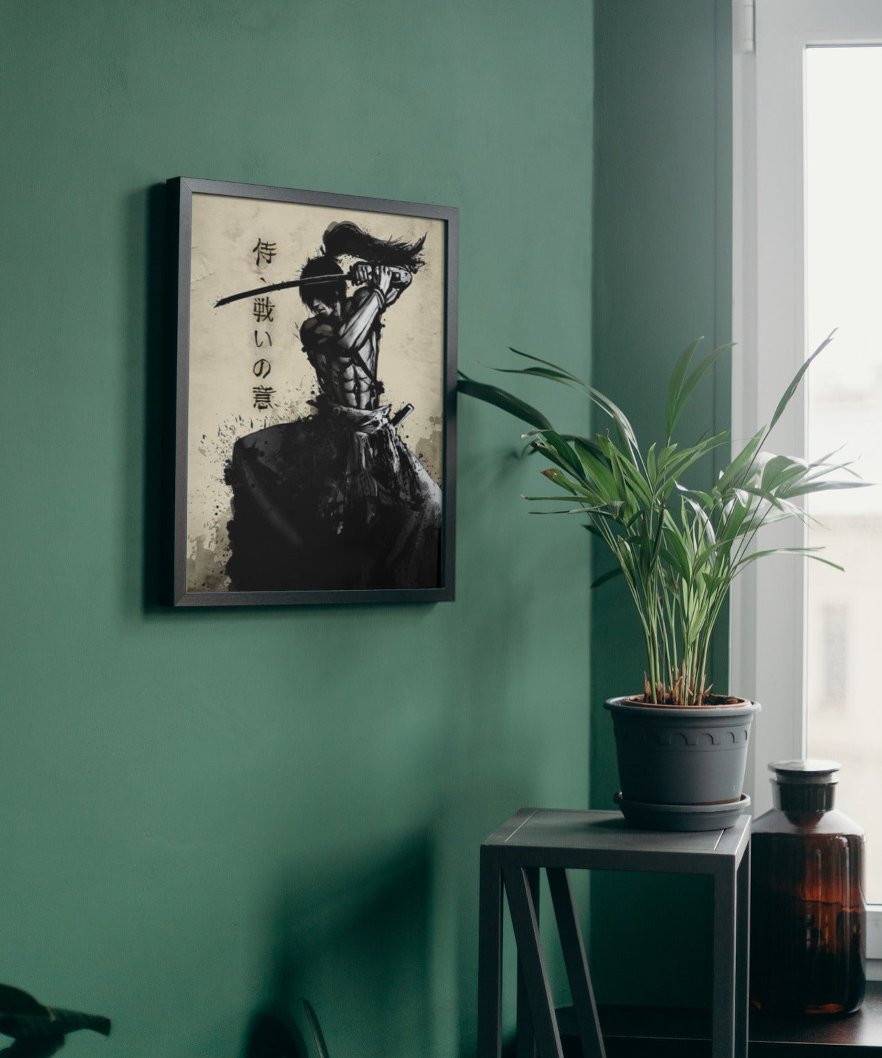 JAPANESE SAMURAI CANVAS POSTER