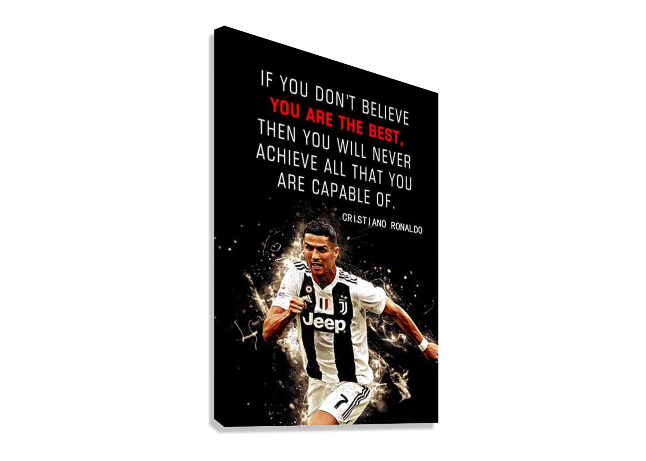 CRISTIANO RONALDO MOTIVATIONALCANVAS POSTER
