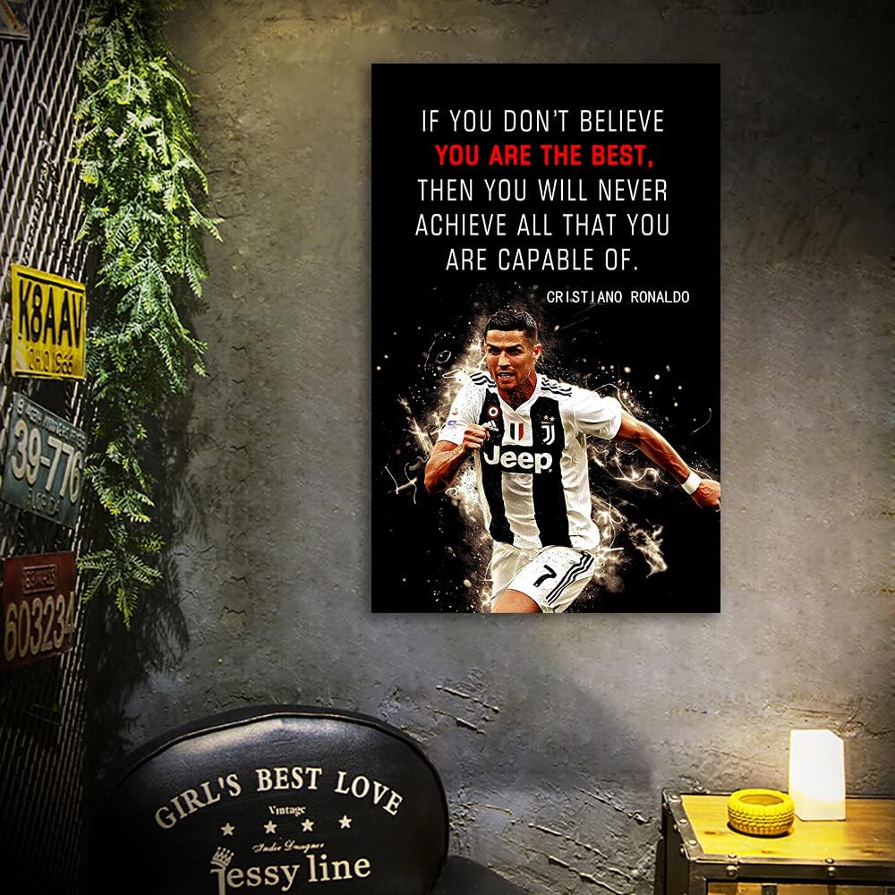 CRISTIANO RONALDO MOTIVATIONALCANVAS POSTER