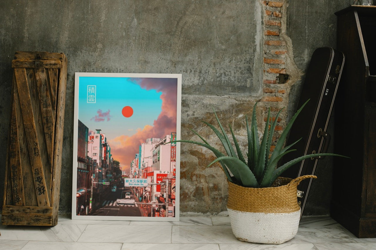 Japanese Street Aesthetic Canvas Poster