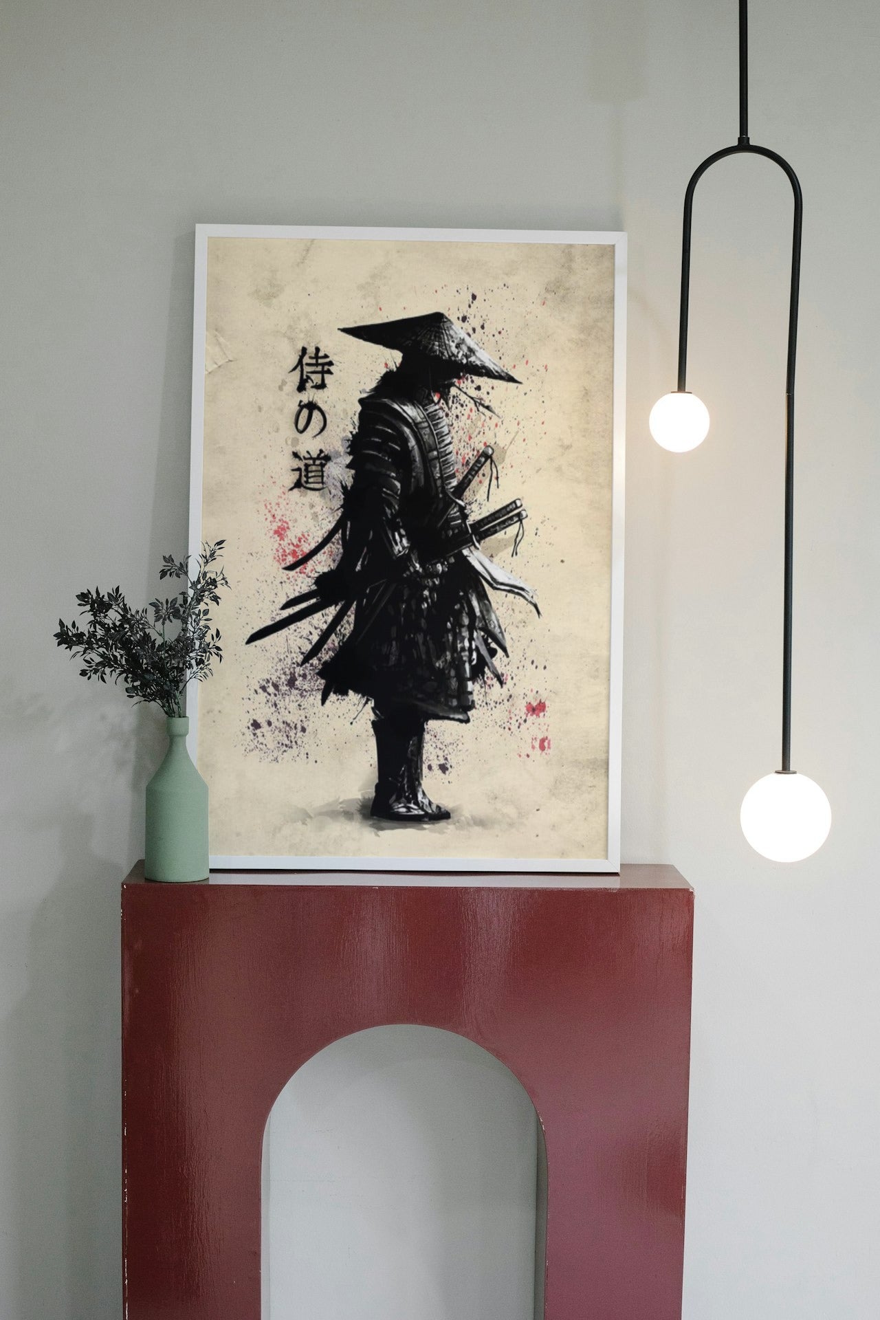 JAPANESE SAMURAI CANVAS POSTER