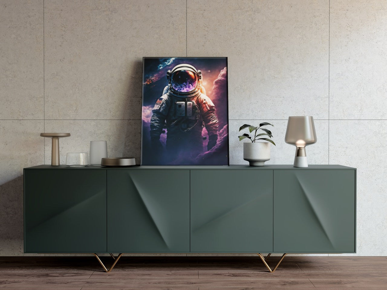 ASTRONUT GALAXY CANVAS POSTER