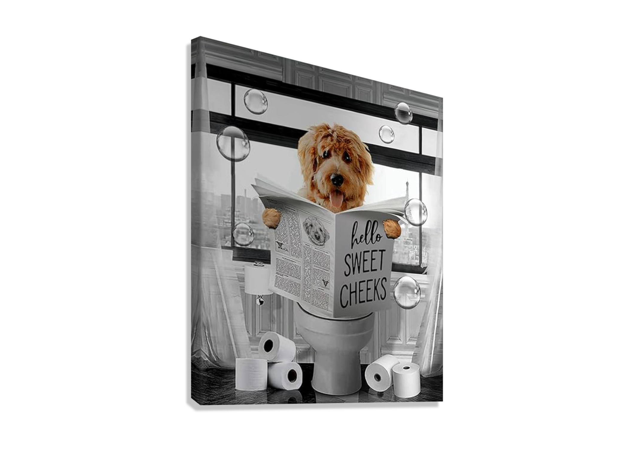 FUNNY DOG CANVAS POSTER