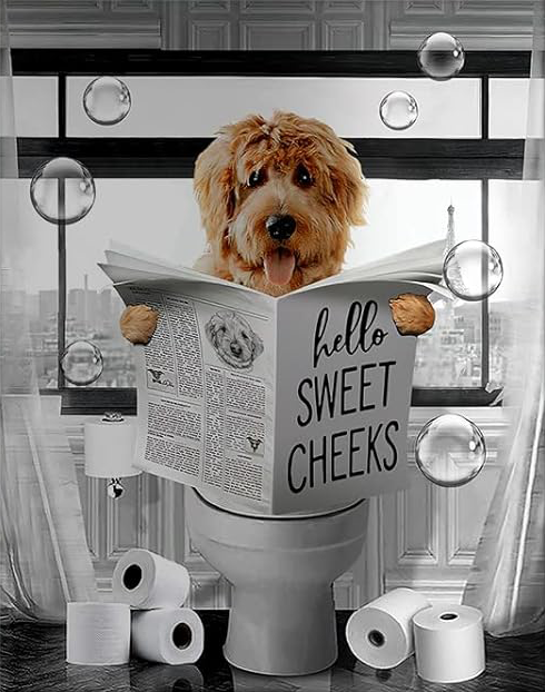 FUNNY DOG CANVAS POSTER