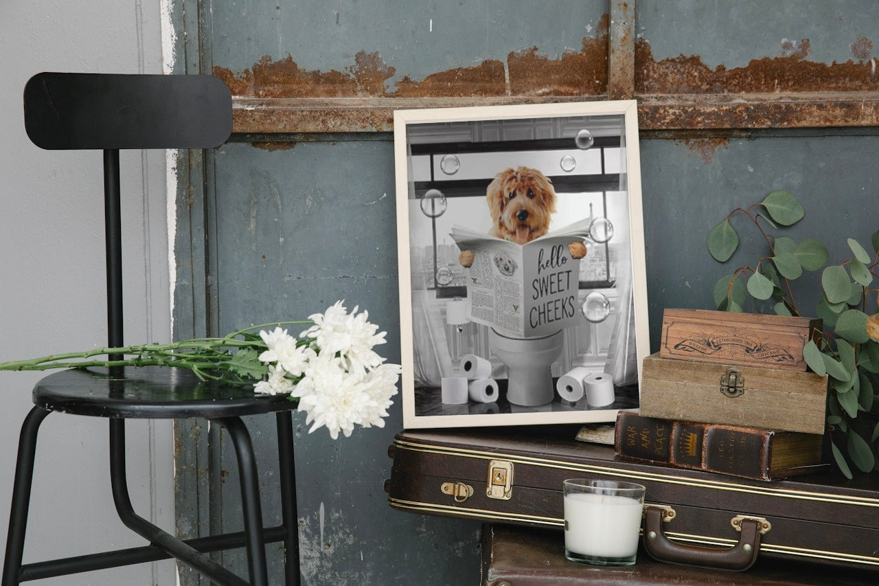 FUNNY DOG CANVAS POSTER