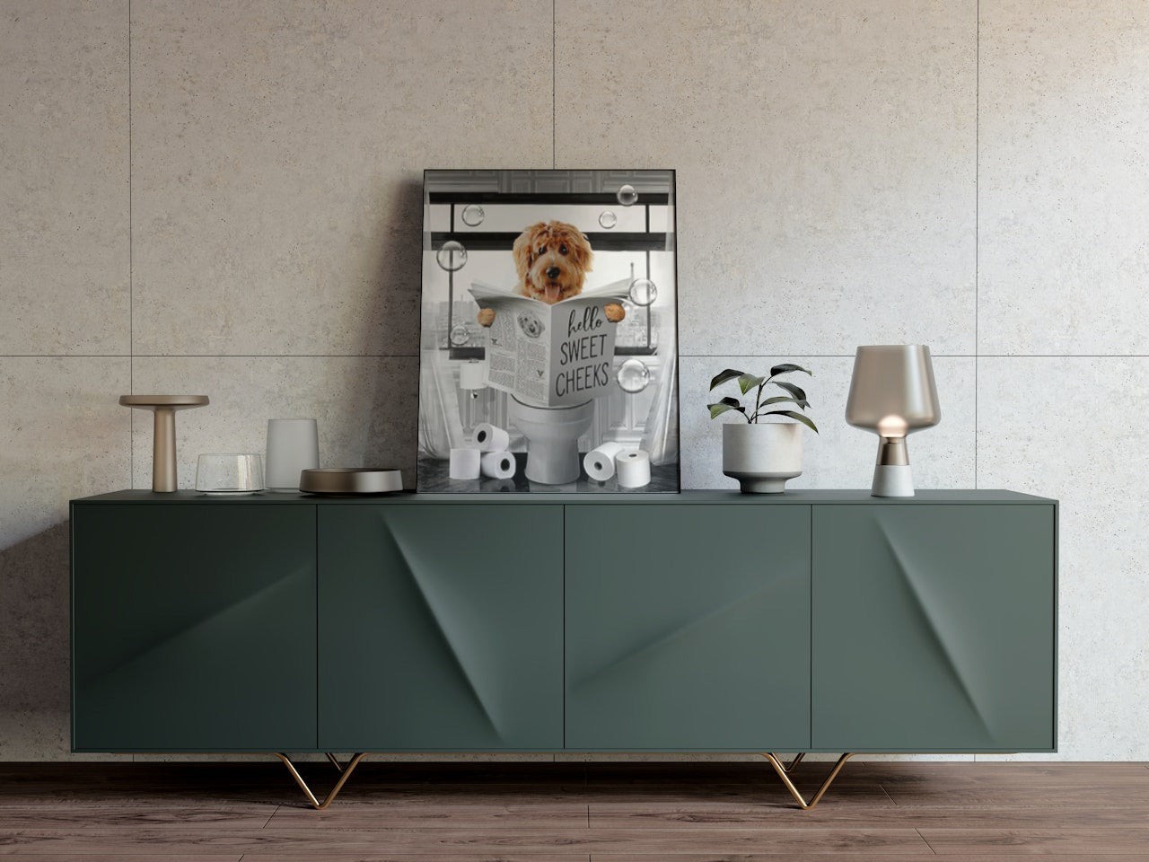 FUNNY DOG CANVAS POSTER