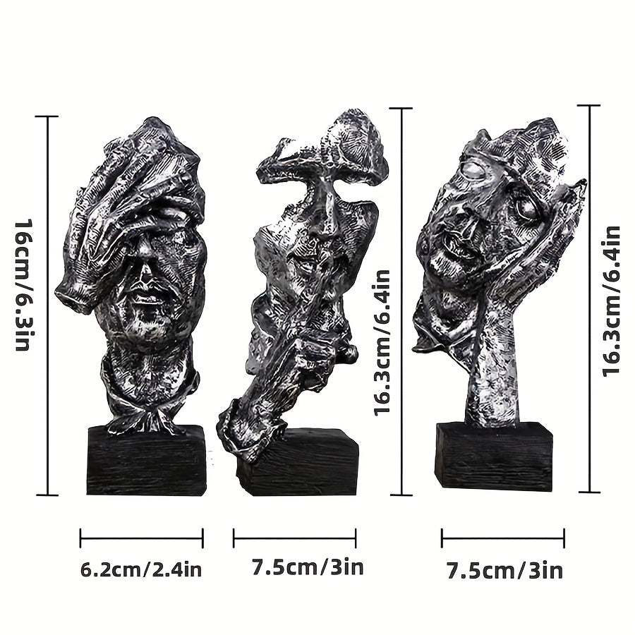 Tnessential Thinker Statue 3D Decor