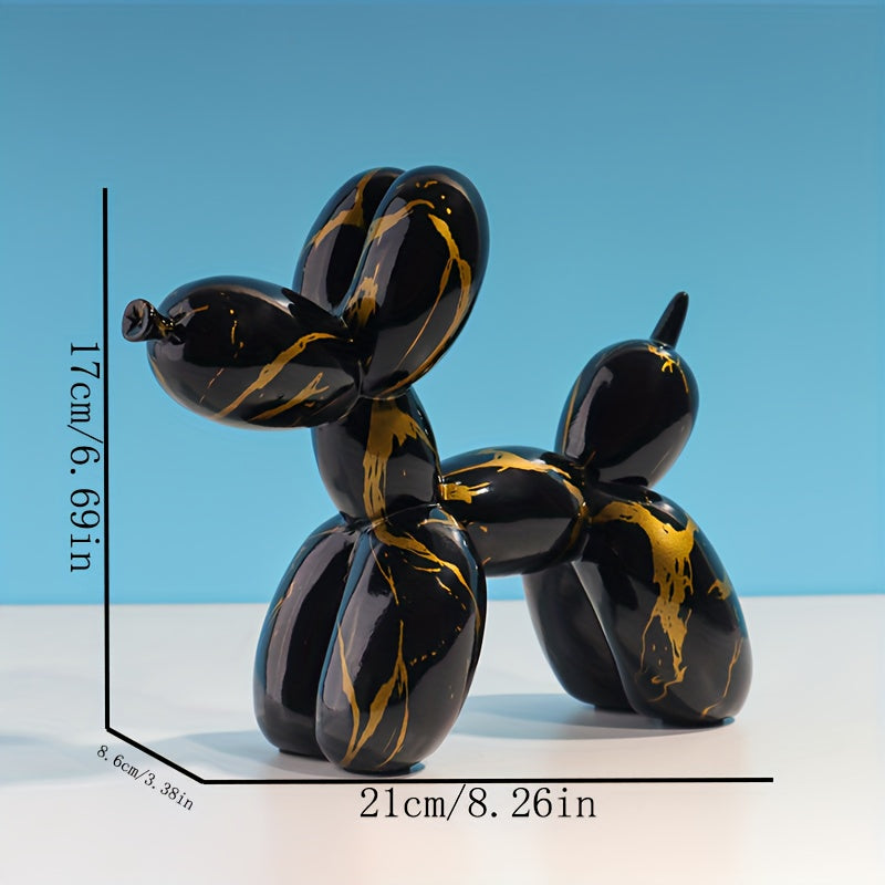 Tnessential Cartoon Balloon Dog Sculpture 3D Decor