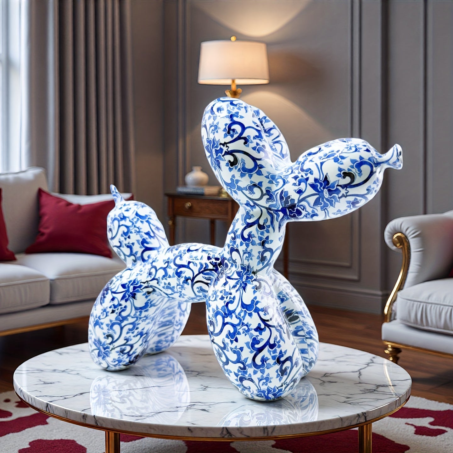 Tnessential Classic Abstract Statue in Chinese Style 3D Decor