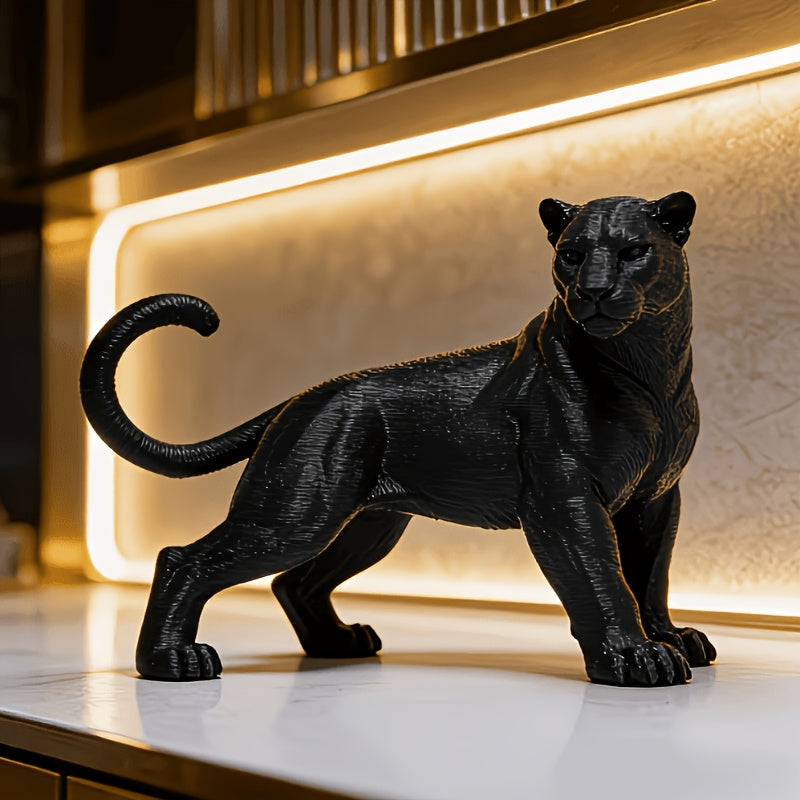 Tnessential Majestic Strong Black Panther Statue Ornament 3D Decor