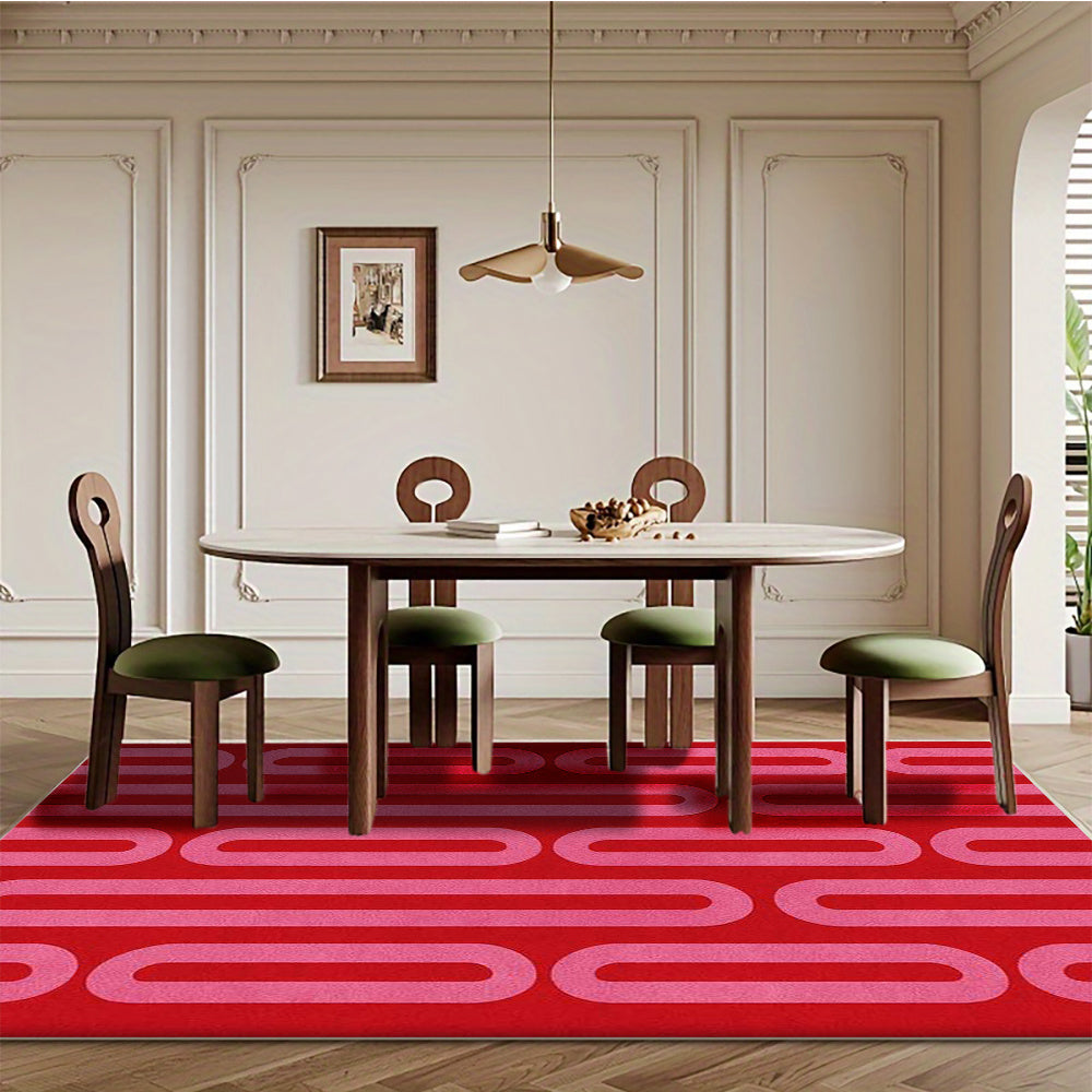 RED WAVE RUG view 3