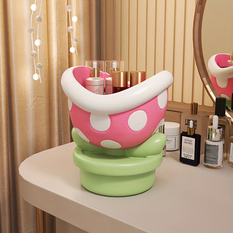Tnessential Resin Flower Vase Shaped Like a Flower 3D Decor