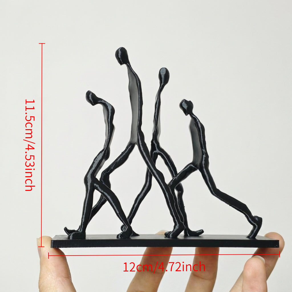 Tnessential Modern Abstract Human Movement Figurine 3D Decor