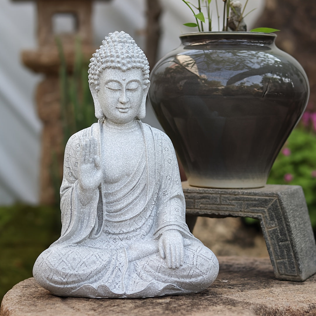 Tnessential Buddha Statue Resin Craft 3D Decor