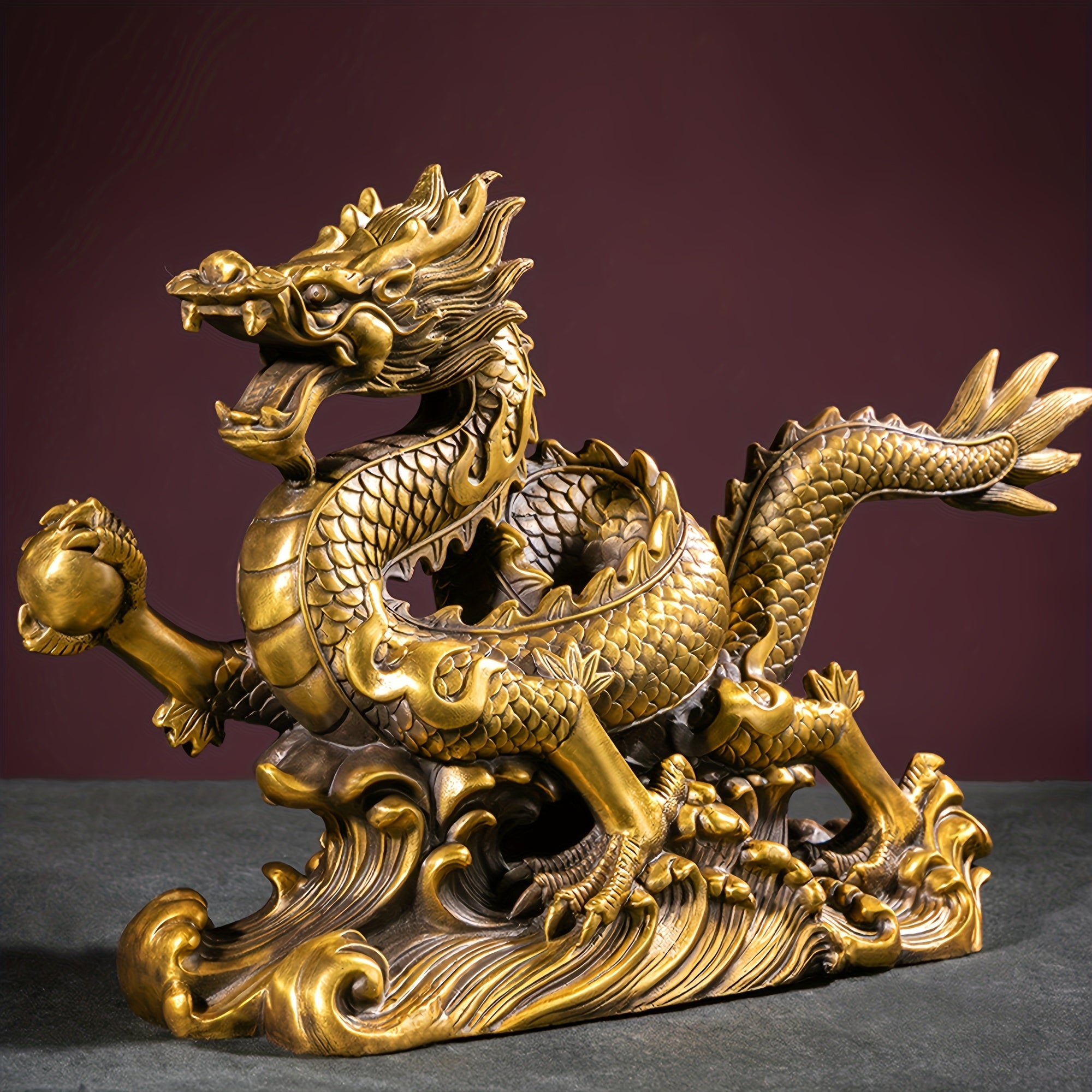 Tnessential Statue Ornament & Collectible Figurines Dragon Figurines 3D Decor